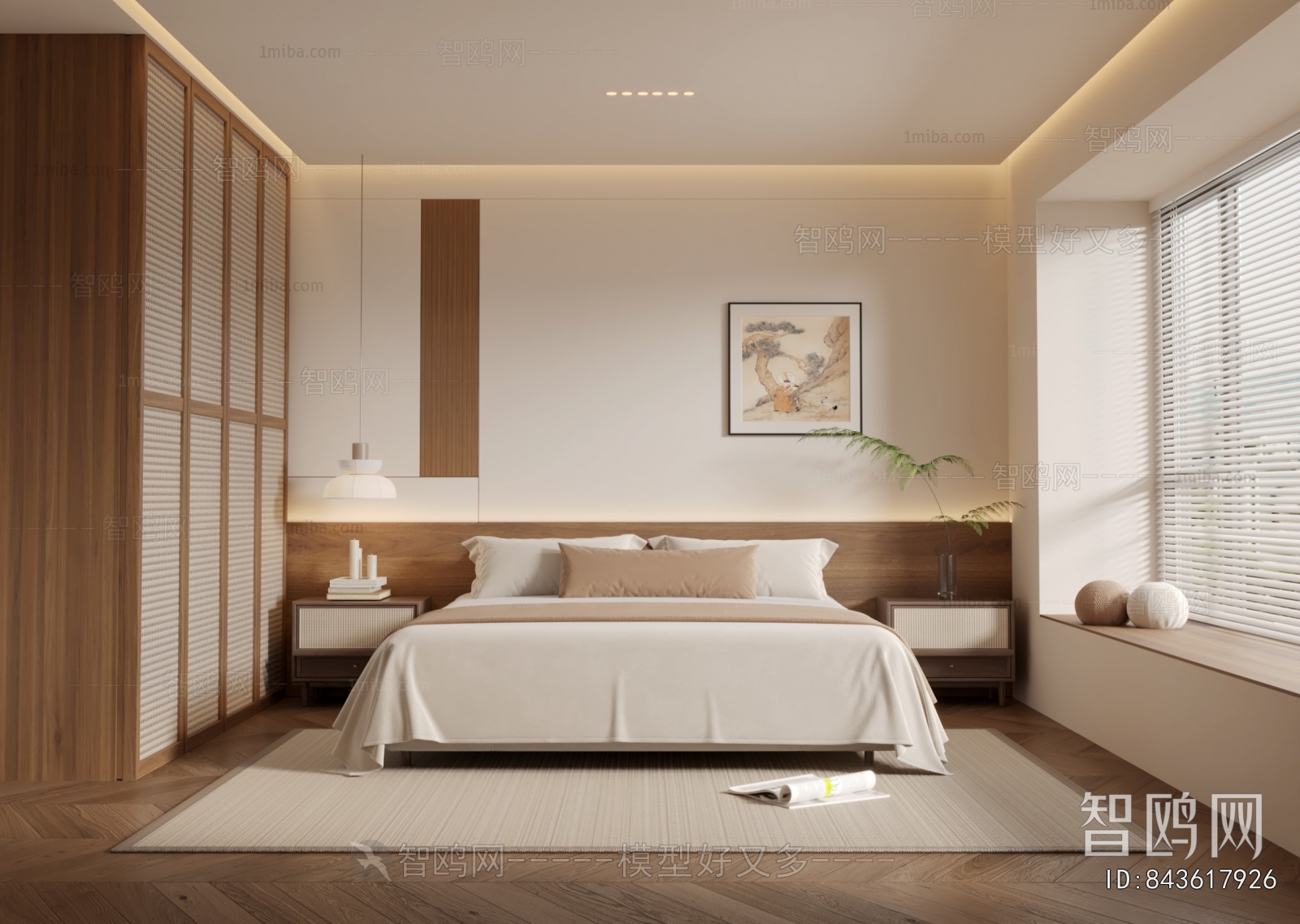 New Chinese Style Bedroom