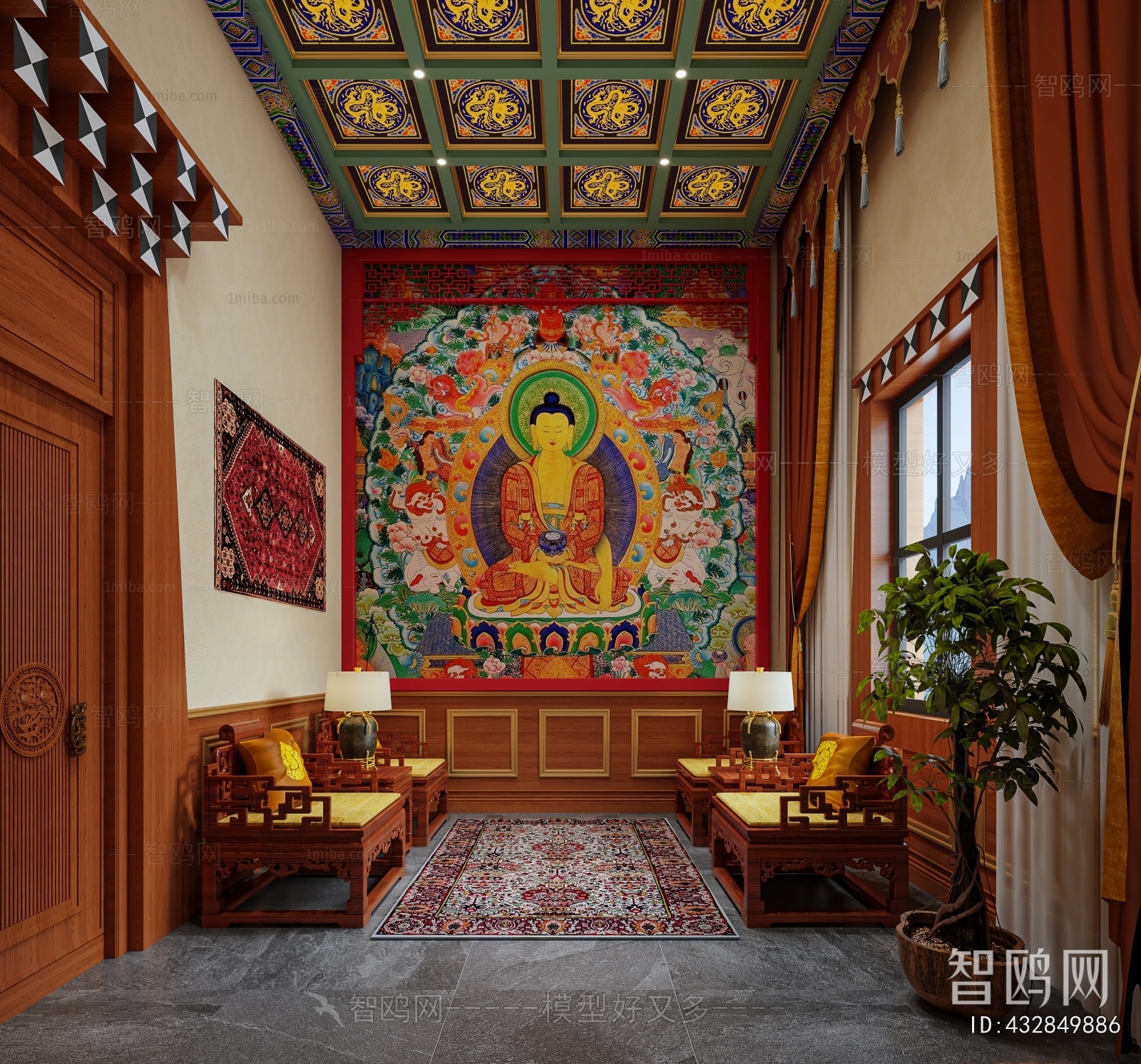 Chinese Style Reception Room