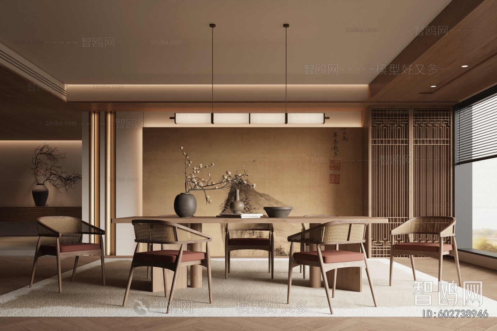 New Chinese Style Dining Room