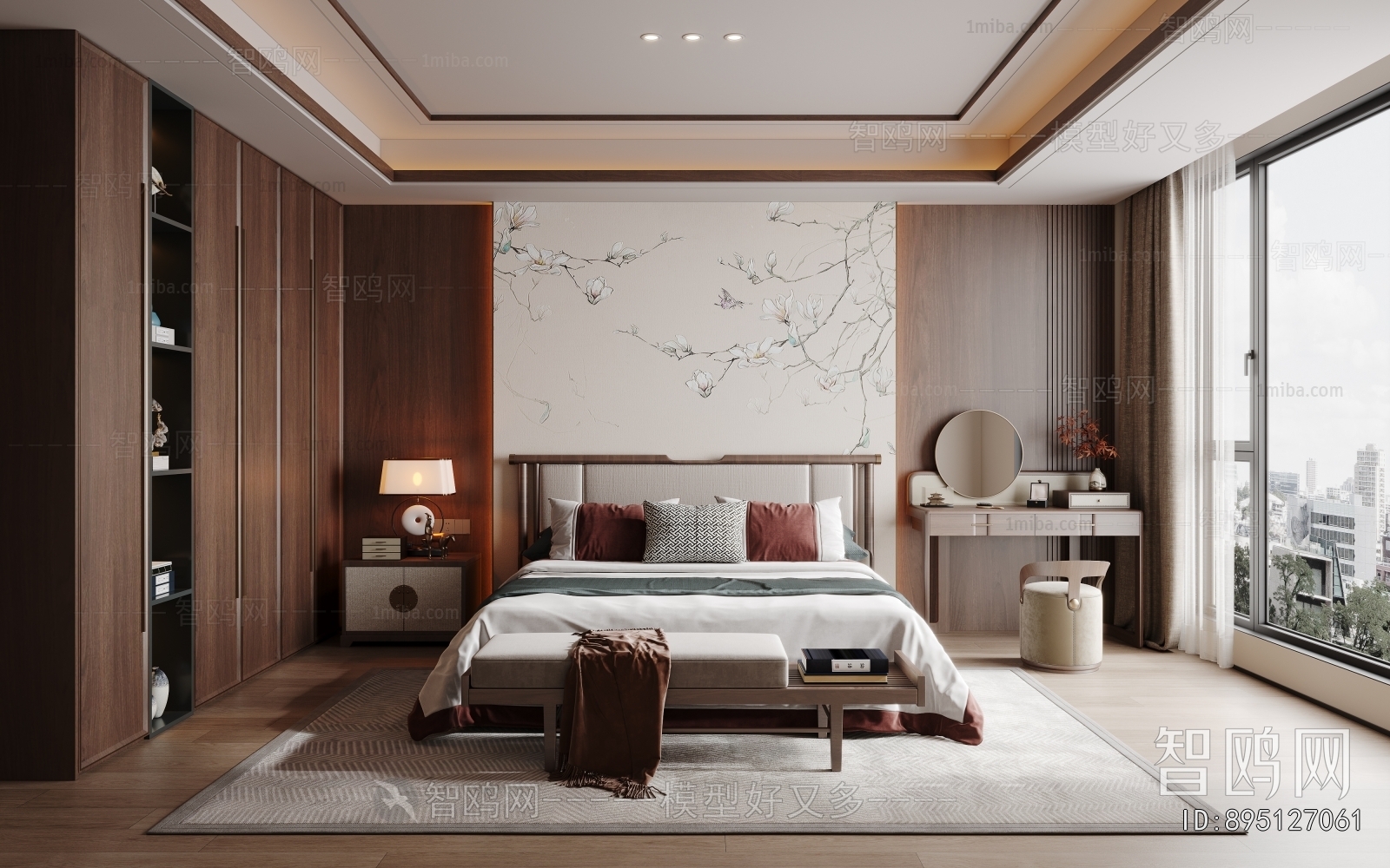 New Chinese Style Bedroom