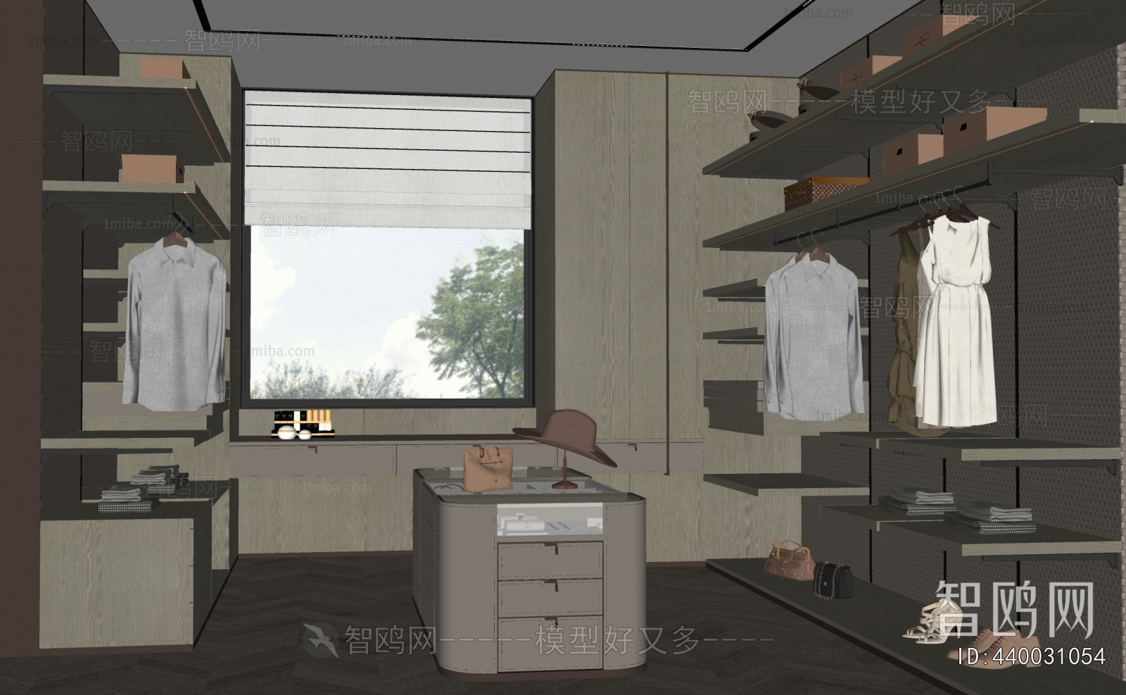 Modern Clothes Storage Area