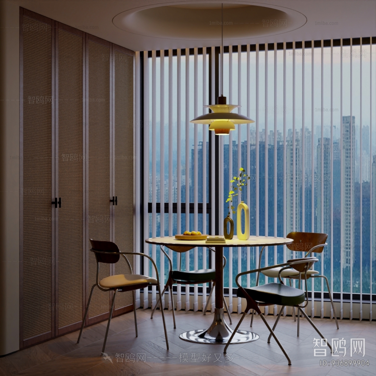 Wabi-sabi Style Dining Room