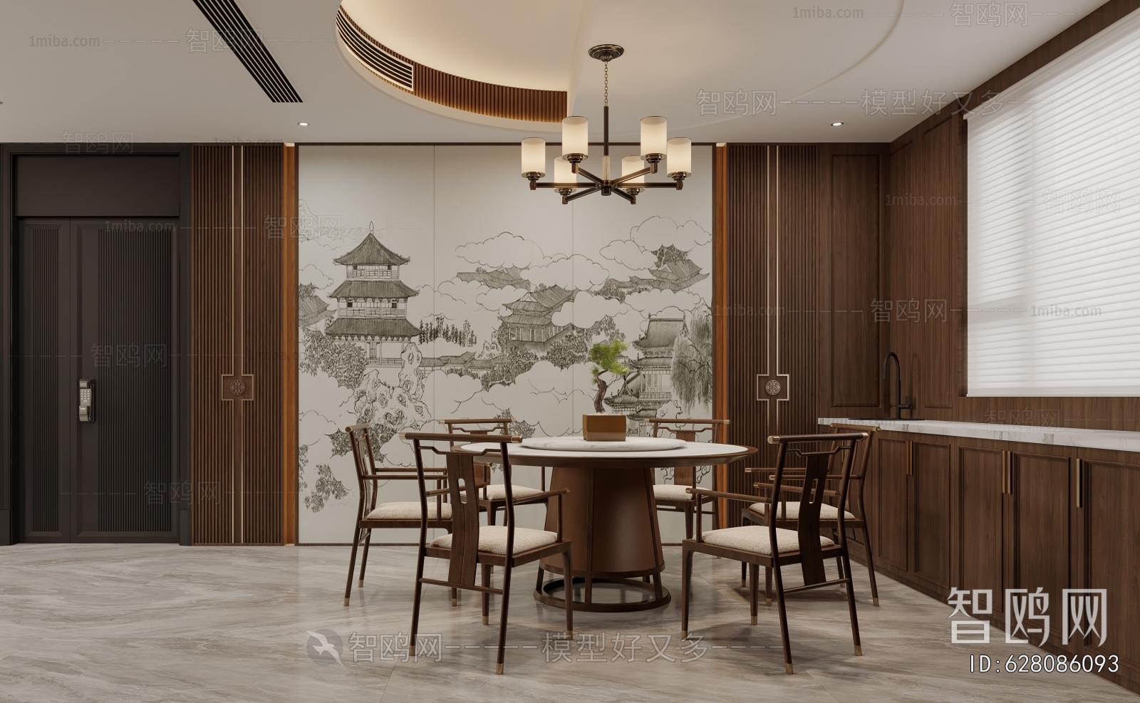 New Chinese Style Dining Room