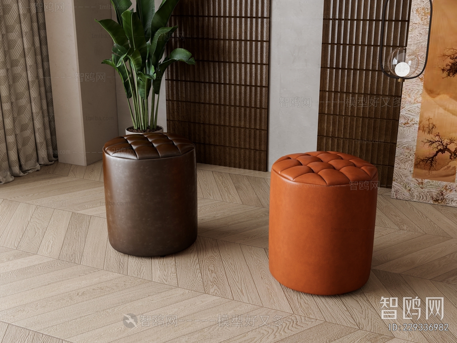 New Chinese Style Sofa Stool