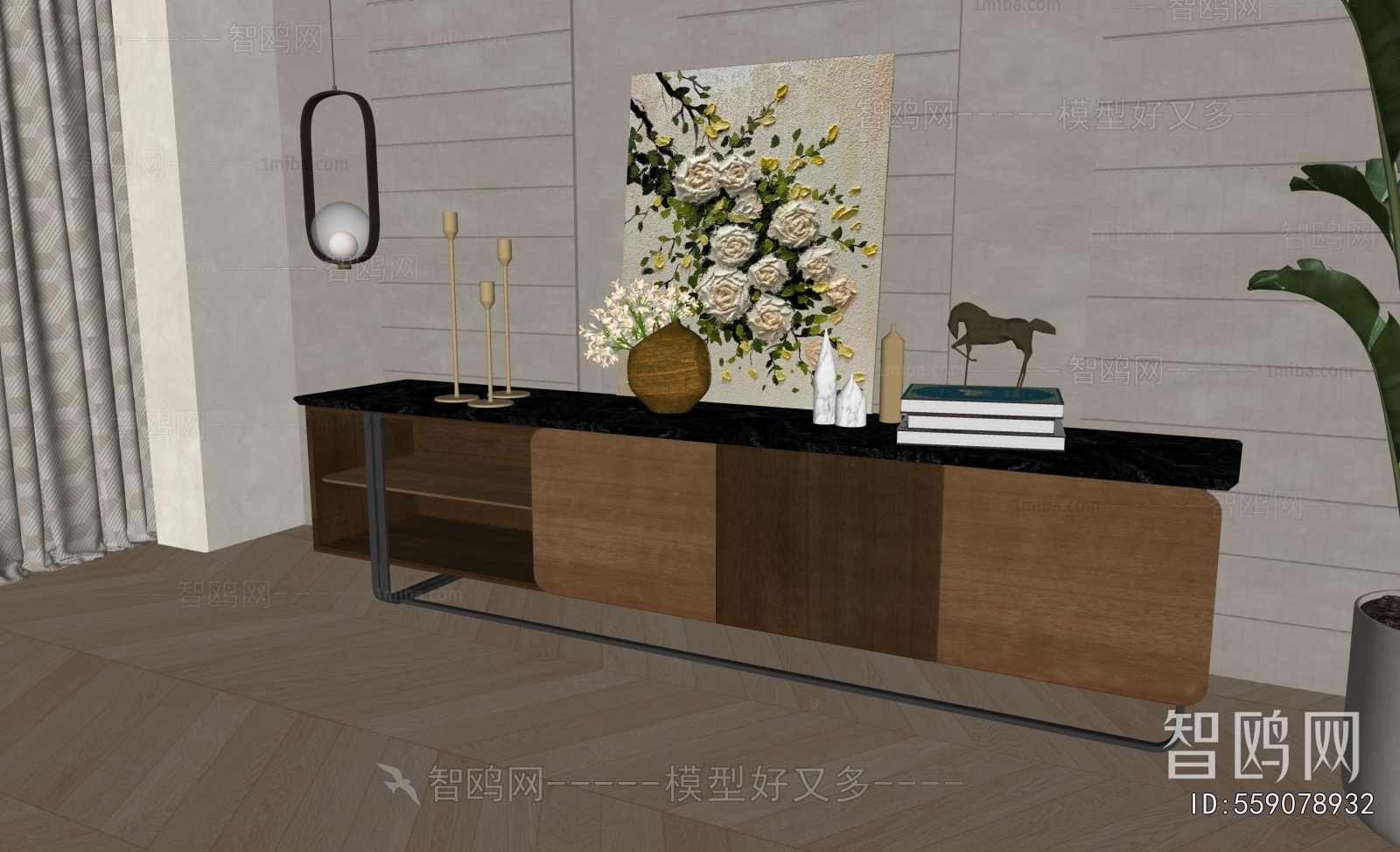 New Chinese Style TV Cabinet