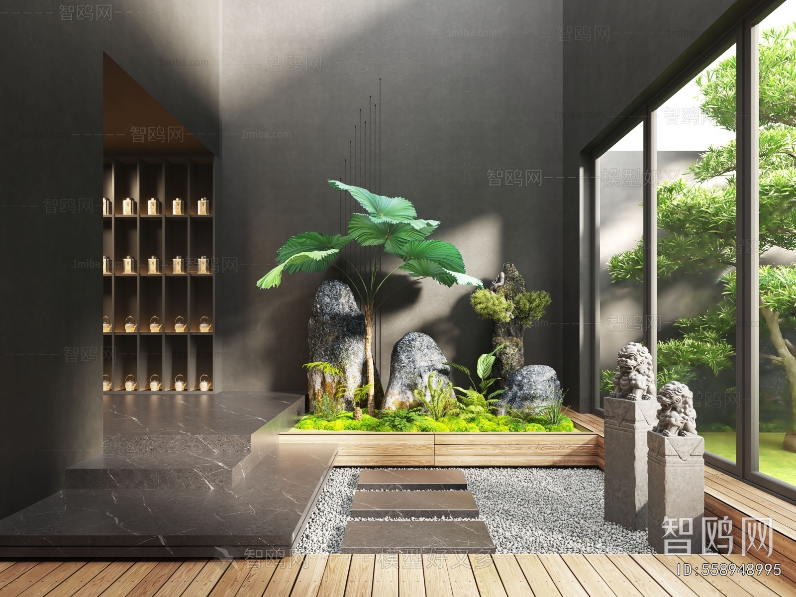 New Chinese Style Plant Landscaping