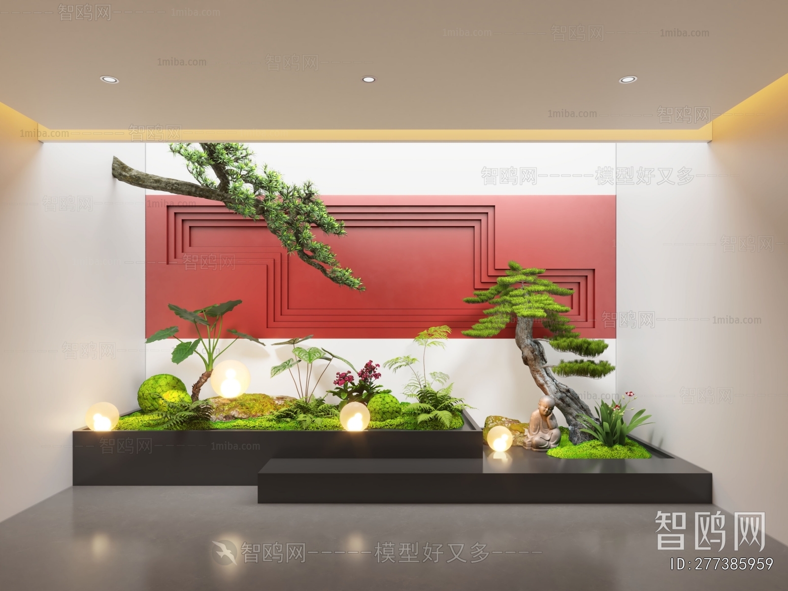 New Chinese Style Plant Landscaping