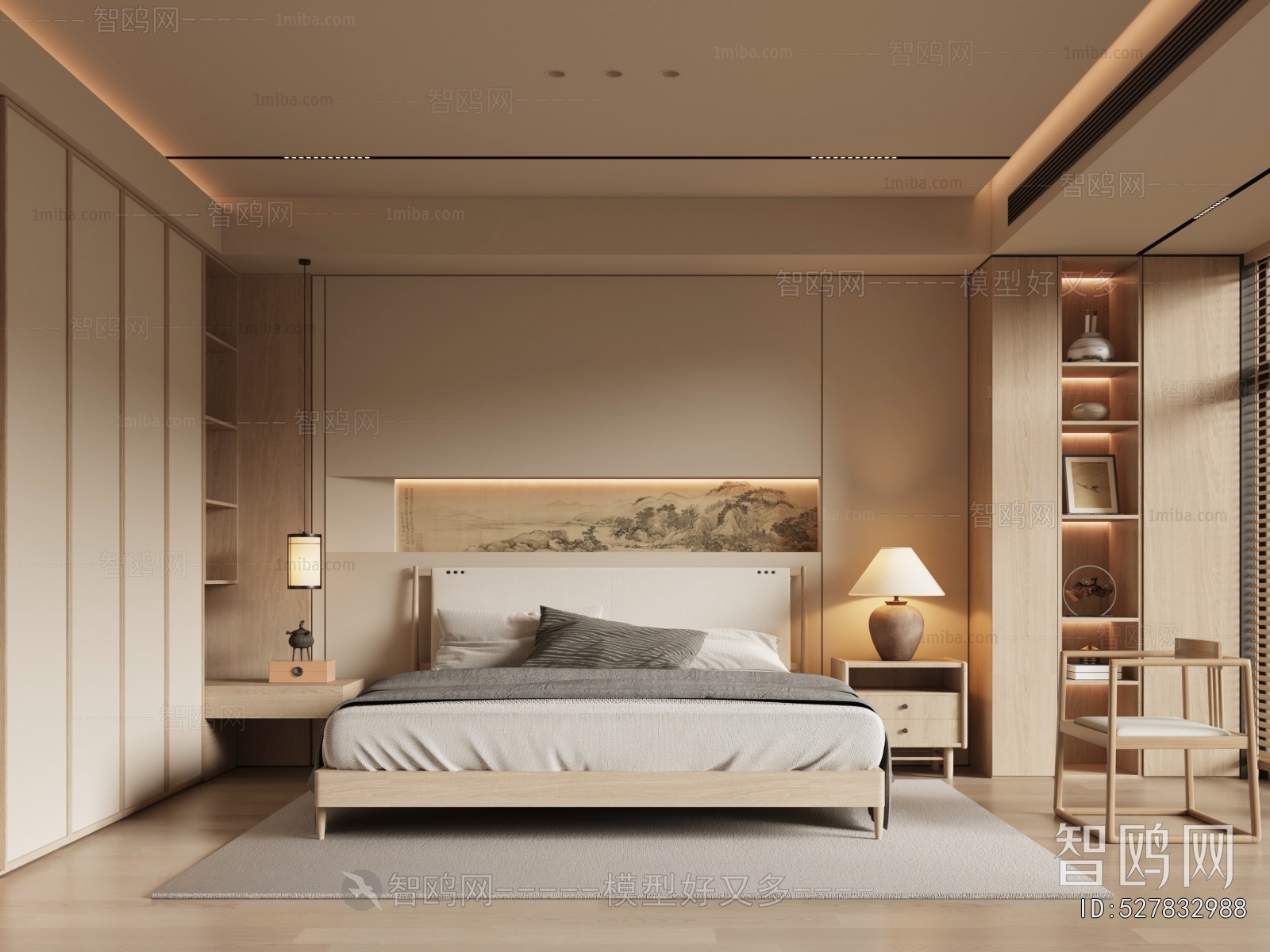 New Chinese Style Bedroom