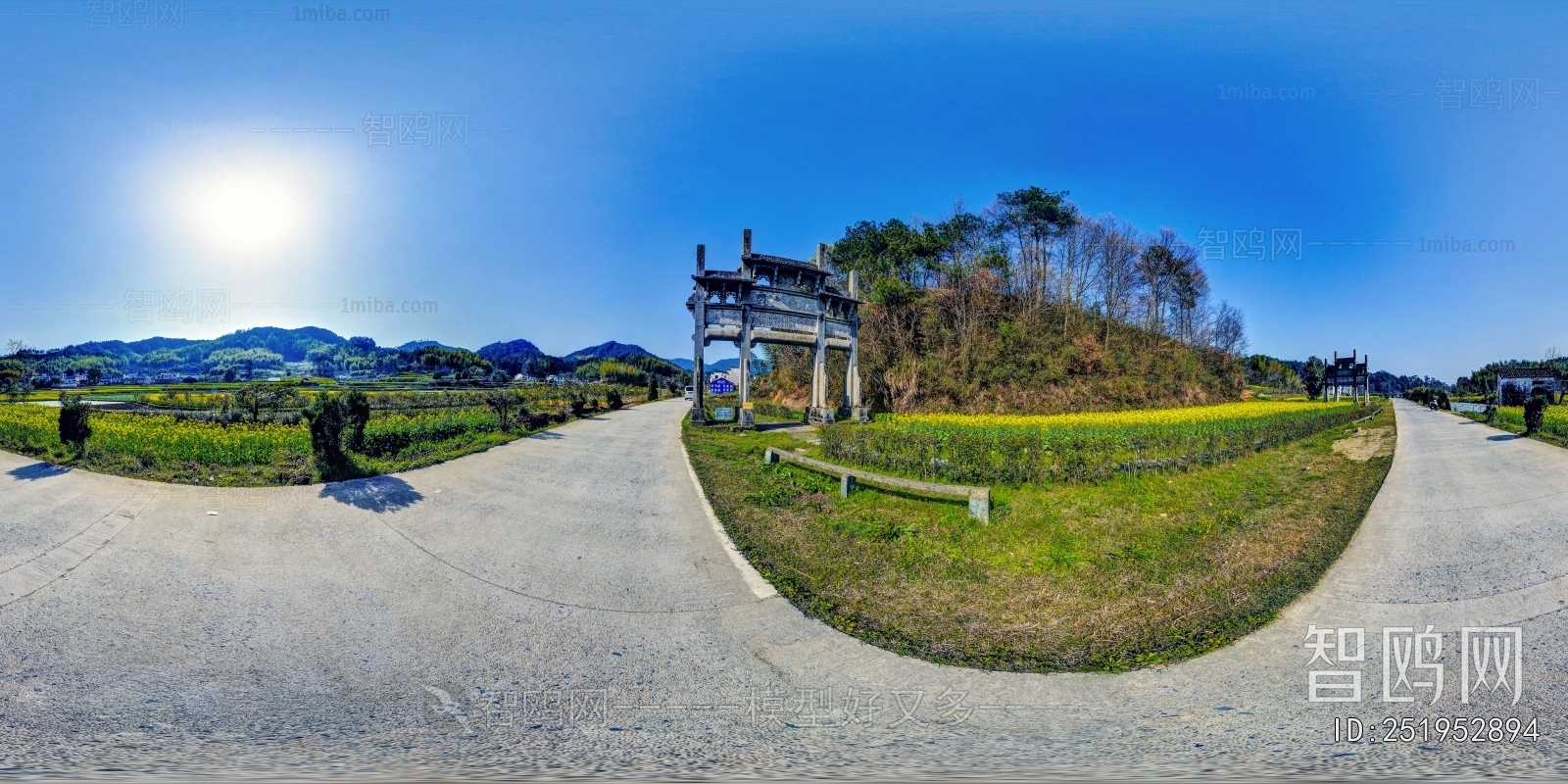 HDR乡村古镇旅游风景