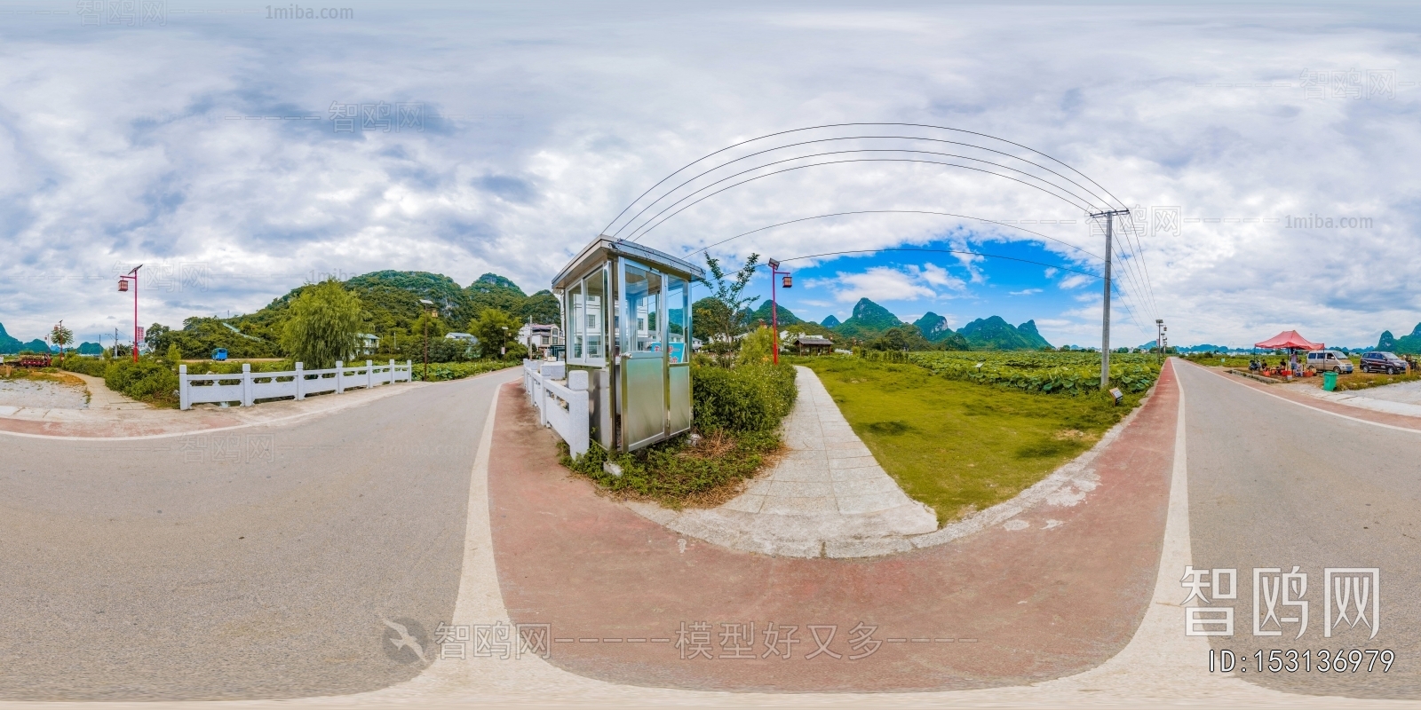 HDR乡村古镇旅游风景