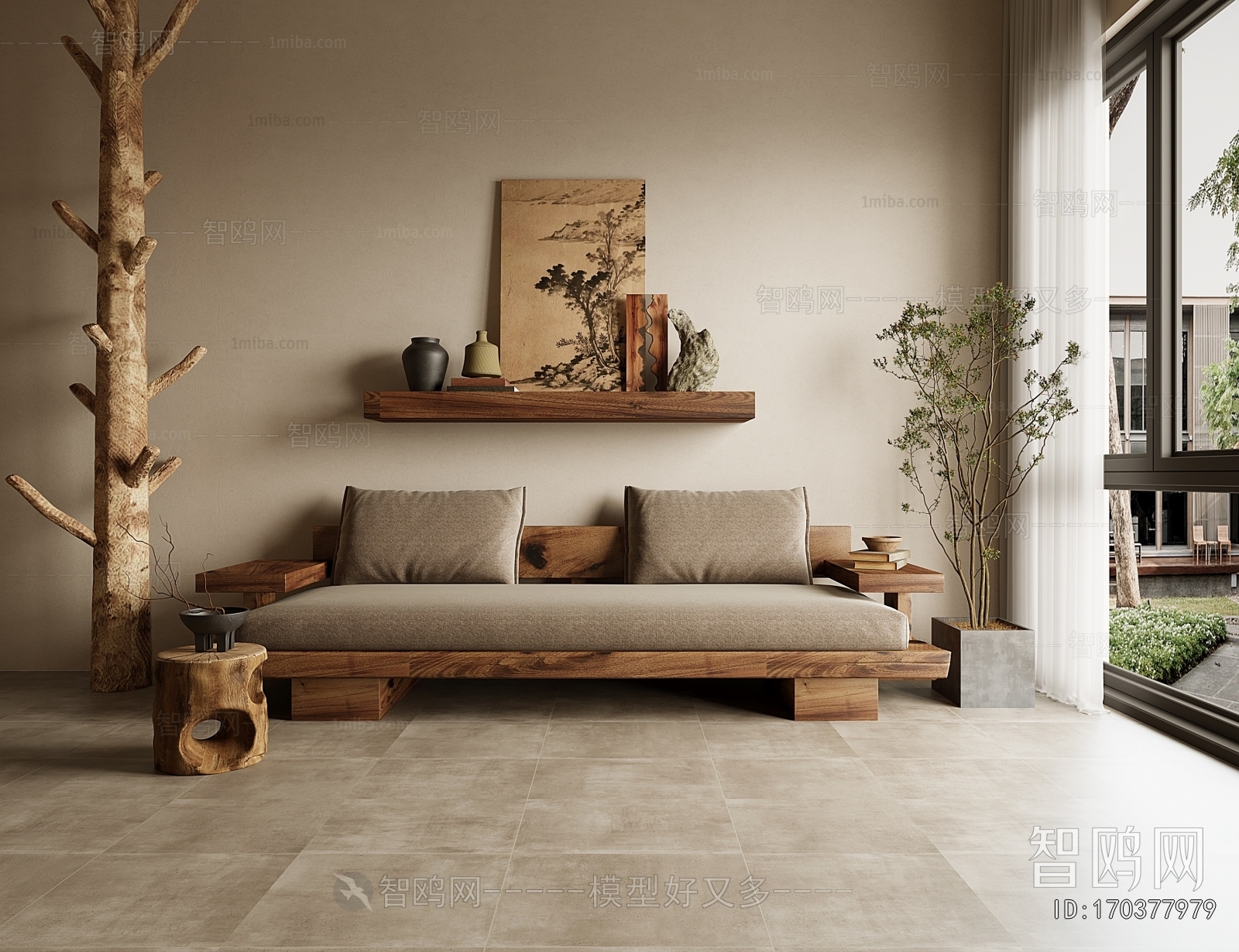 Wabi-sabi Style A Sofa For Two