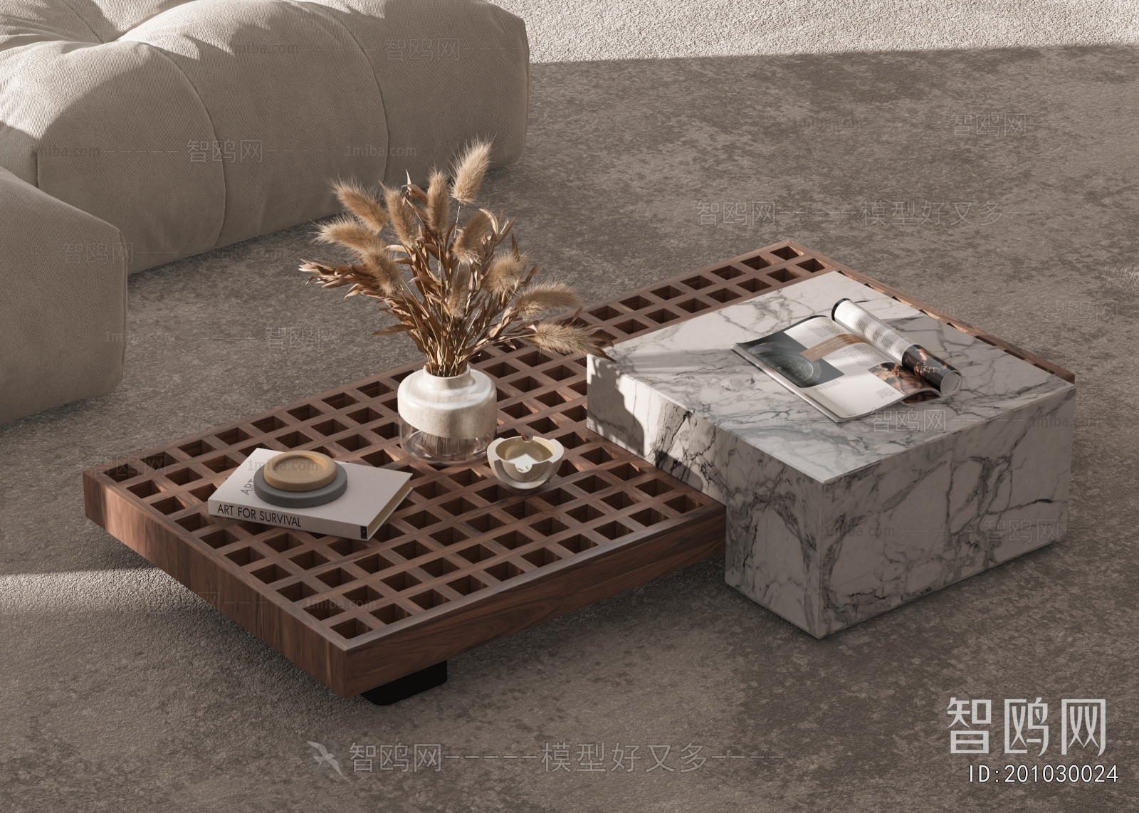 Wabi-sabi Style Coffee Table