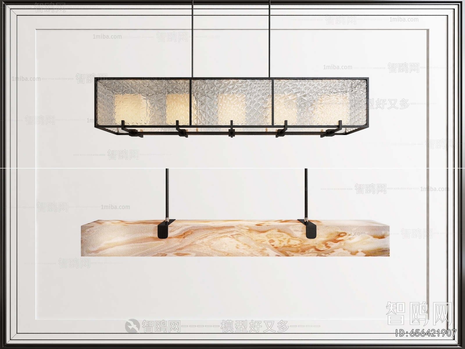 New Chinese Style Long Chandelier