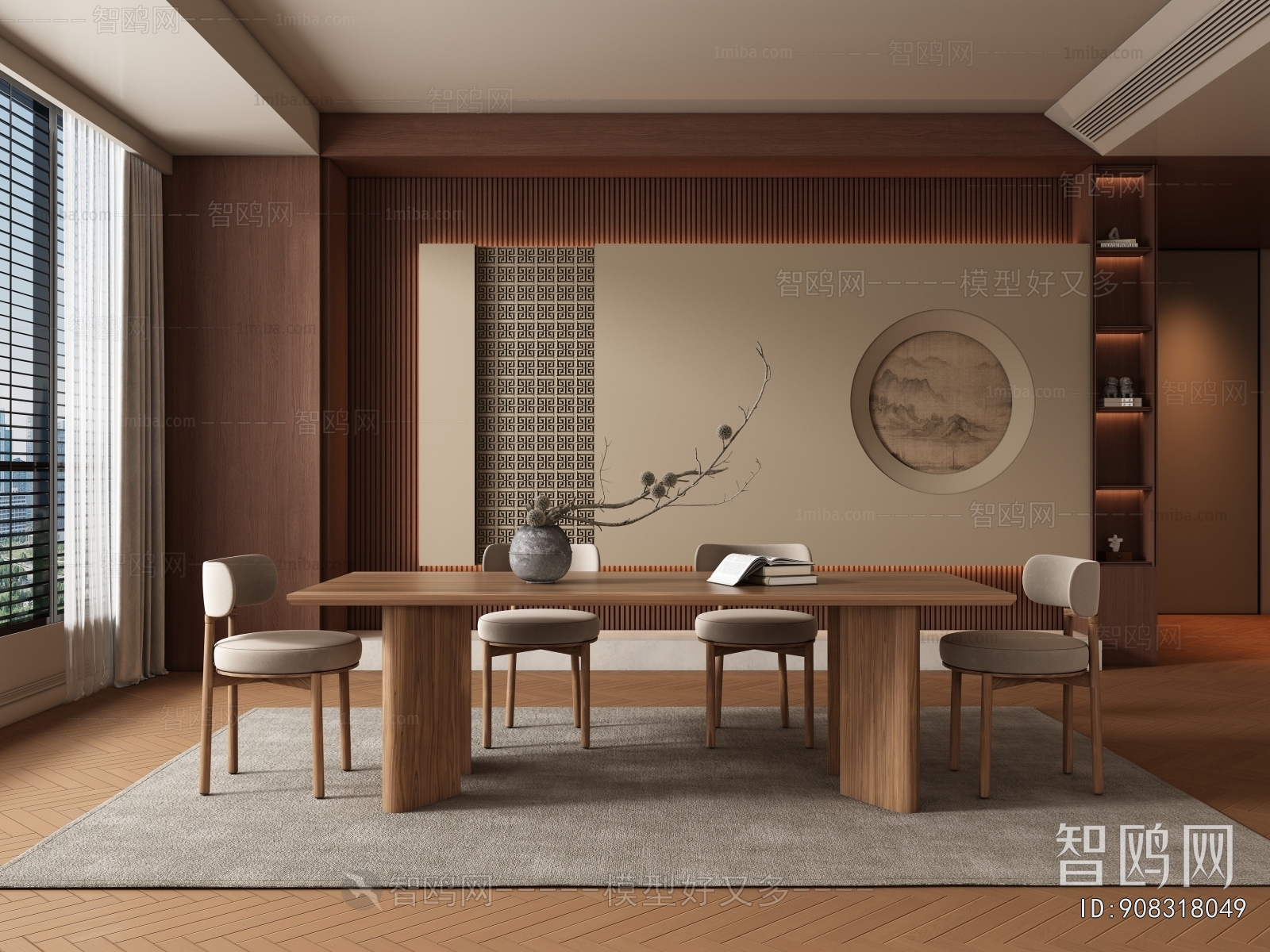 New Chinese Style Dining Room