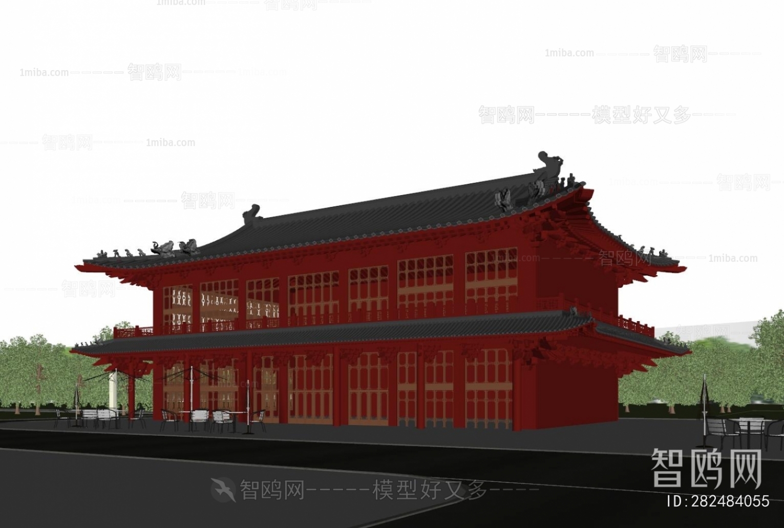 Chinese Style Ancient Architectural Buildings