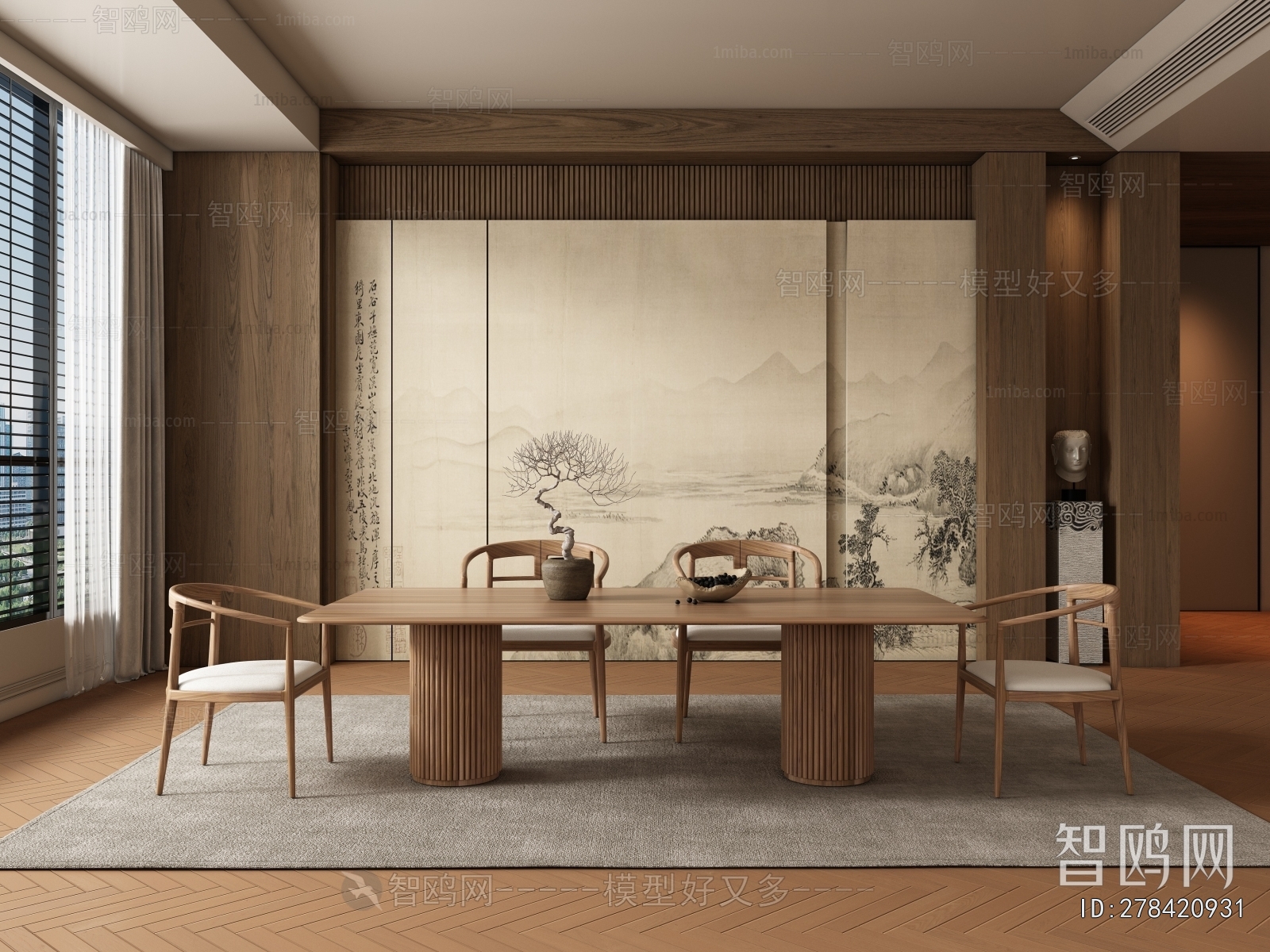 New Chinese Style Dining Room