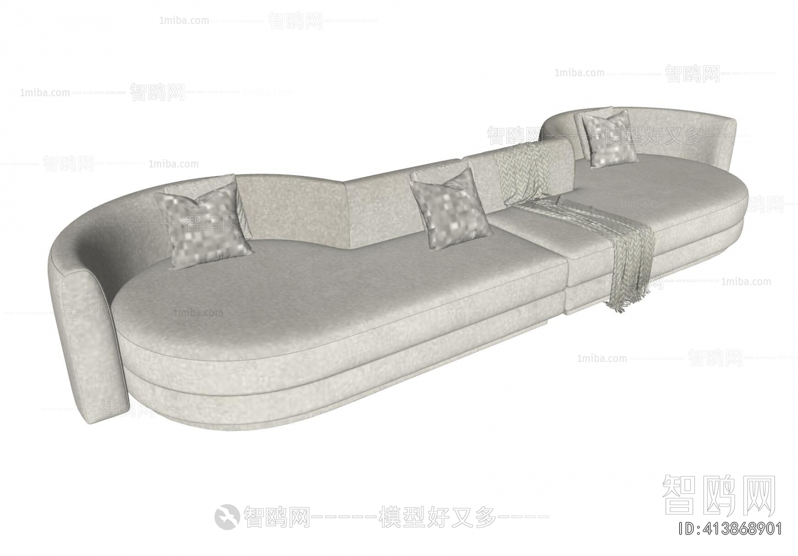 Eichholtz 现代布艺异形多人沙发