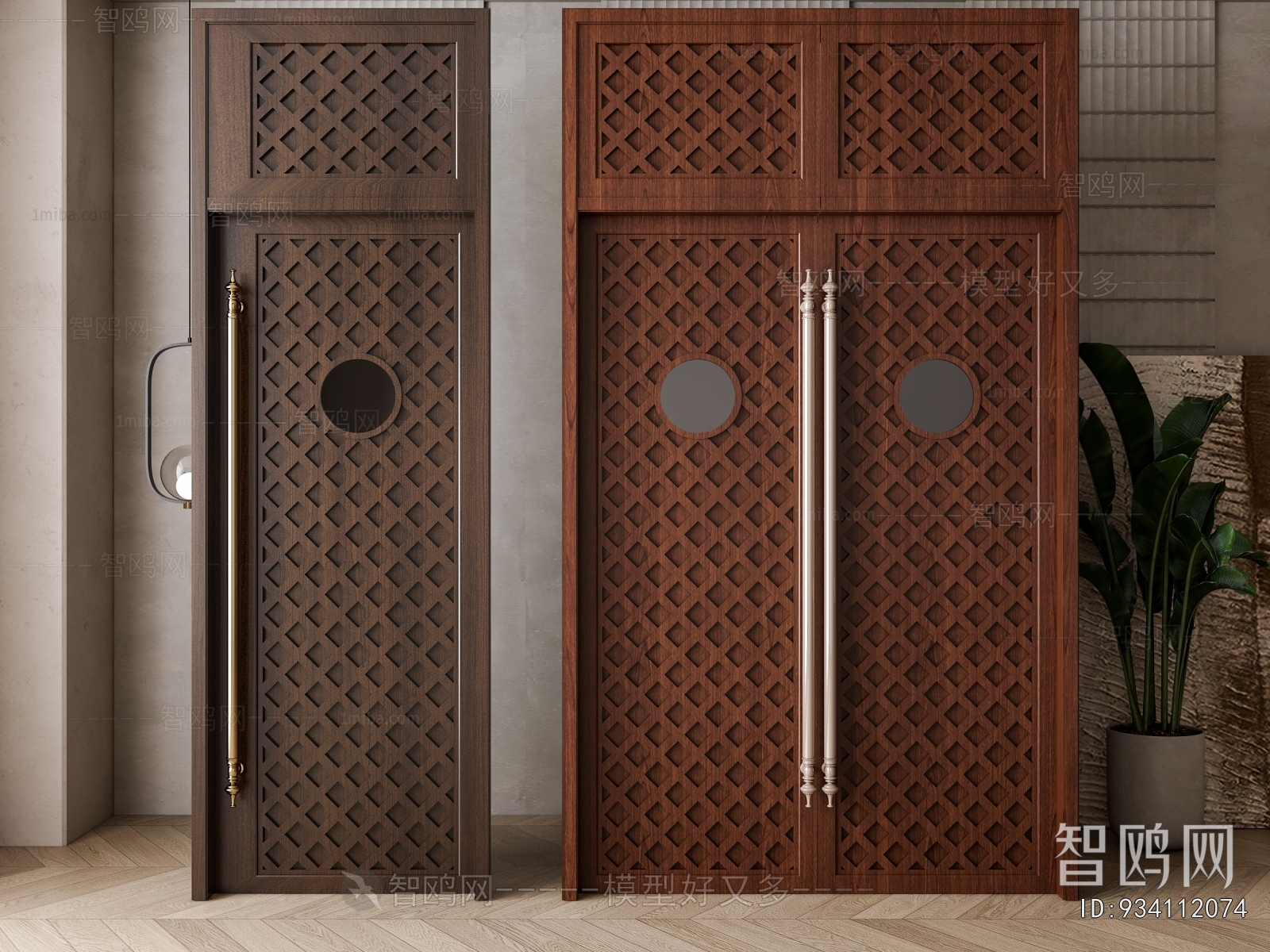 American Style Entrance Door