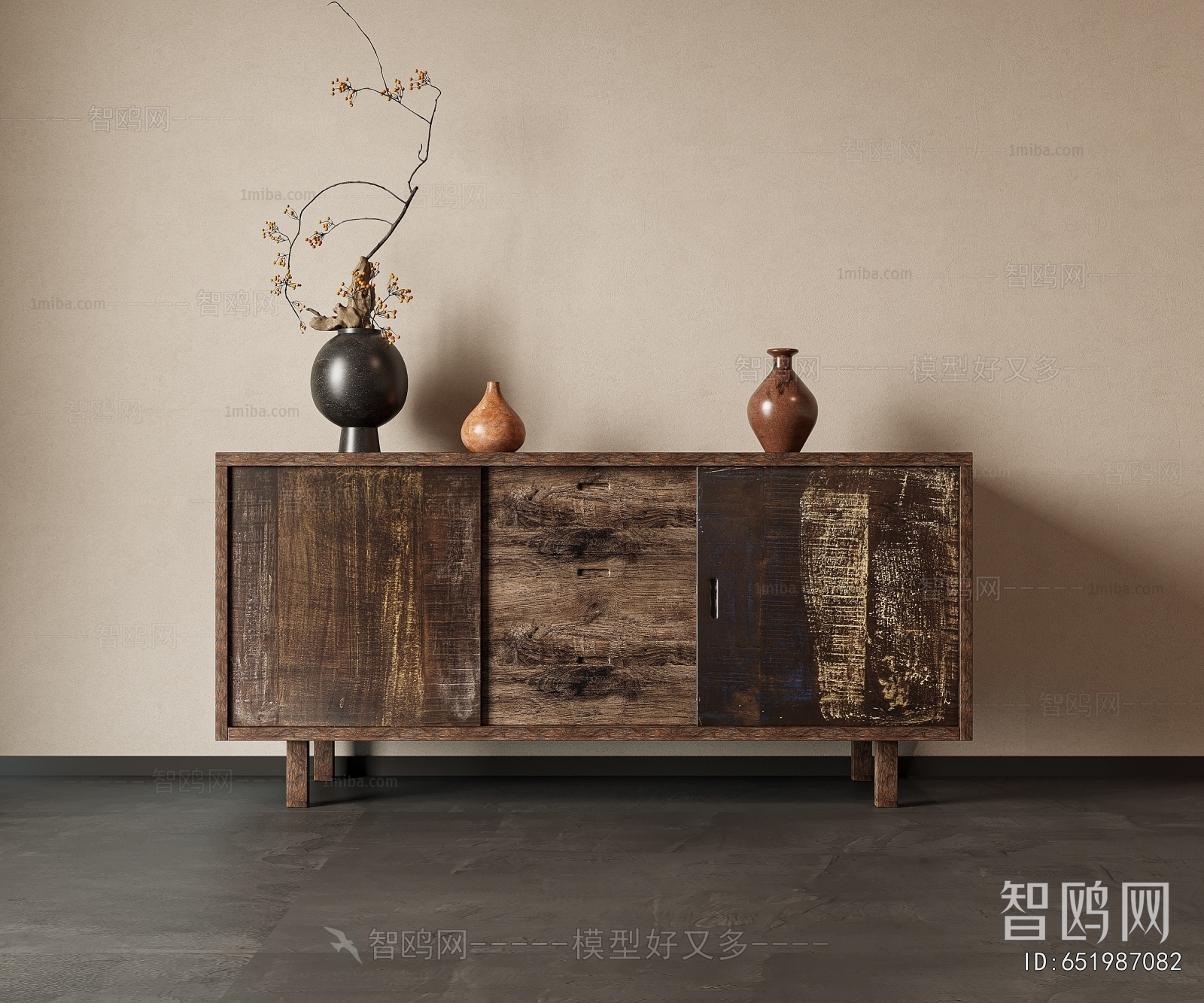 Wabi-sabi Style Side Cabinet/Entrance Cabinet