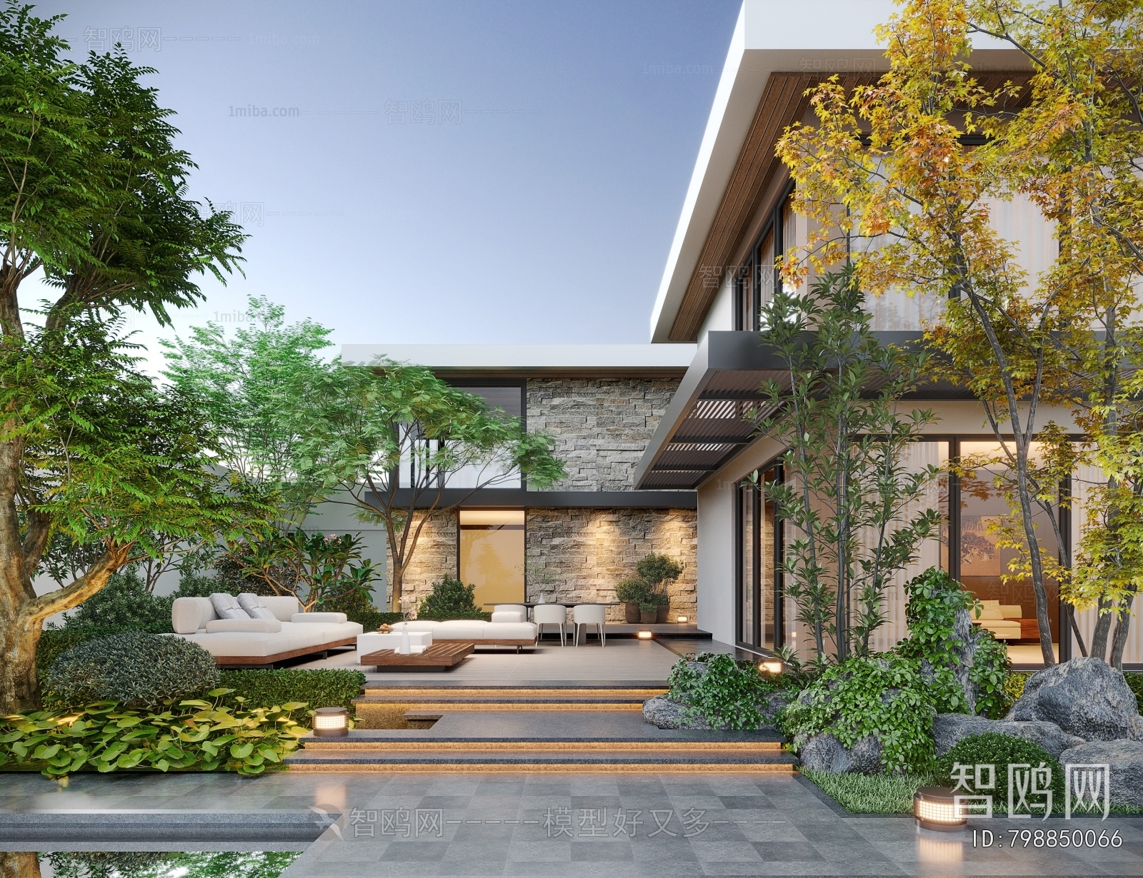 Modern Courtyard/landscape