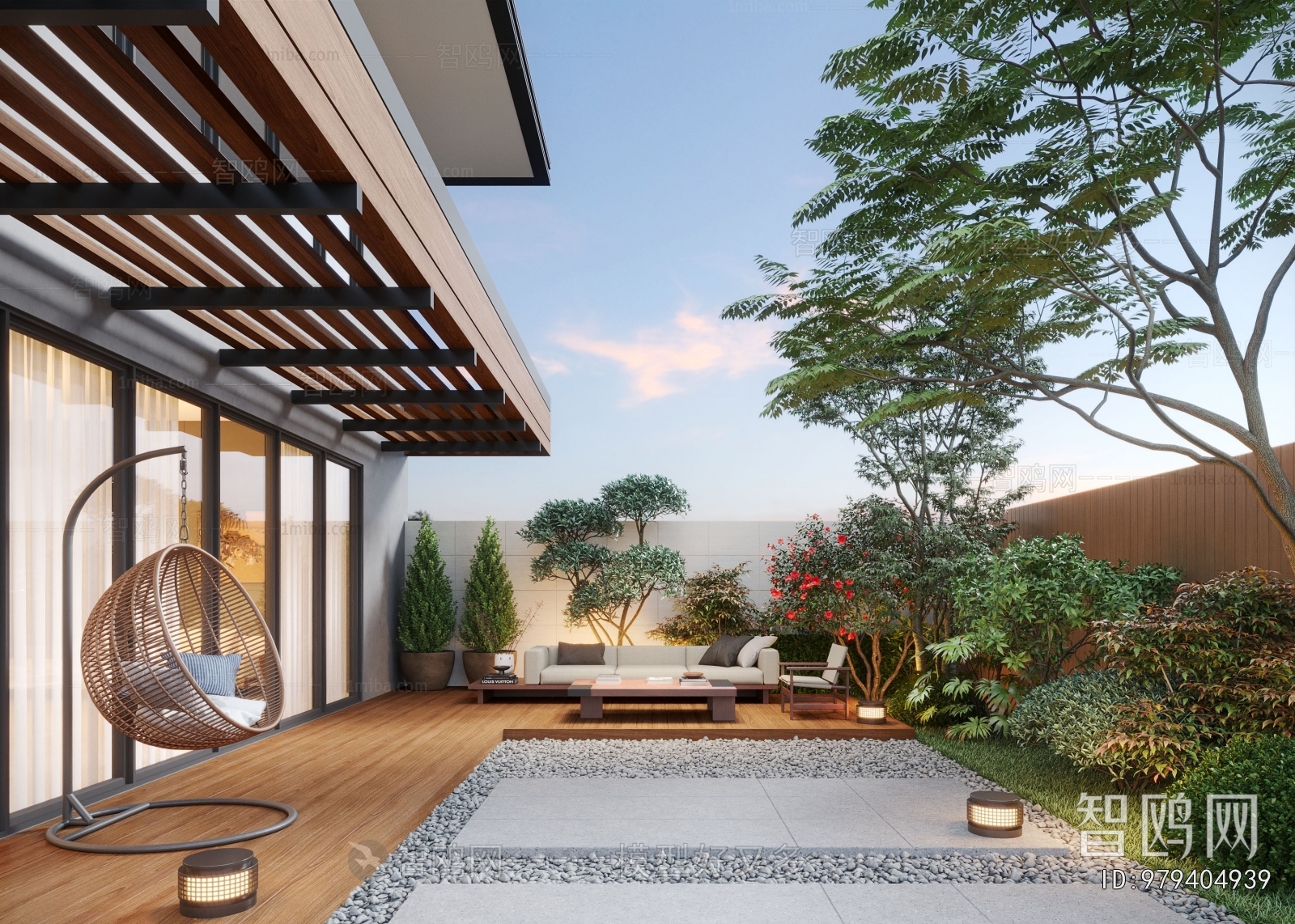 Modern Courtyard/landscape