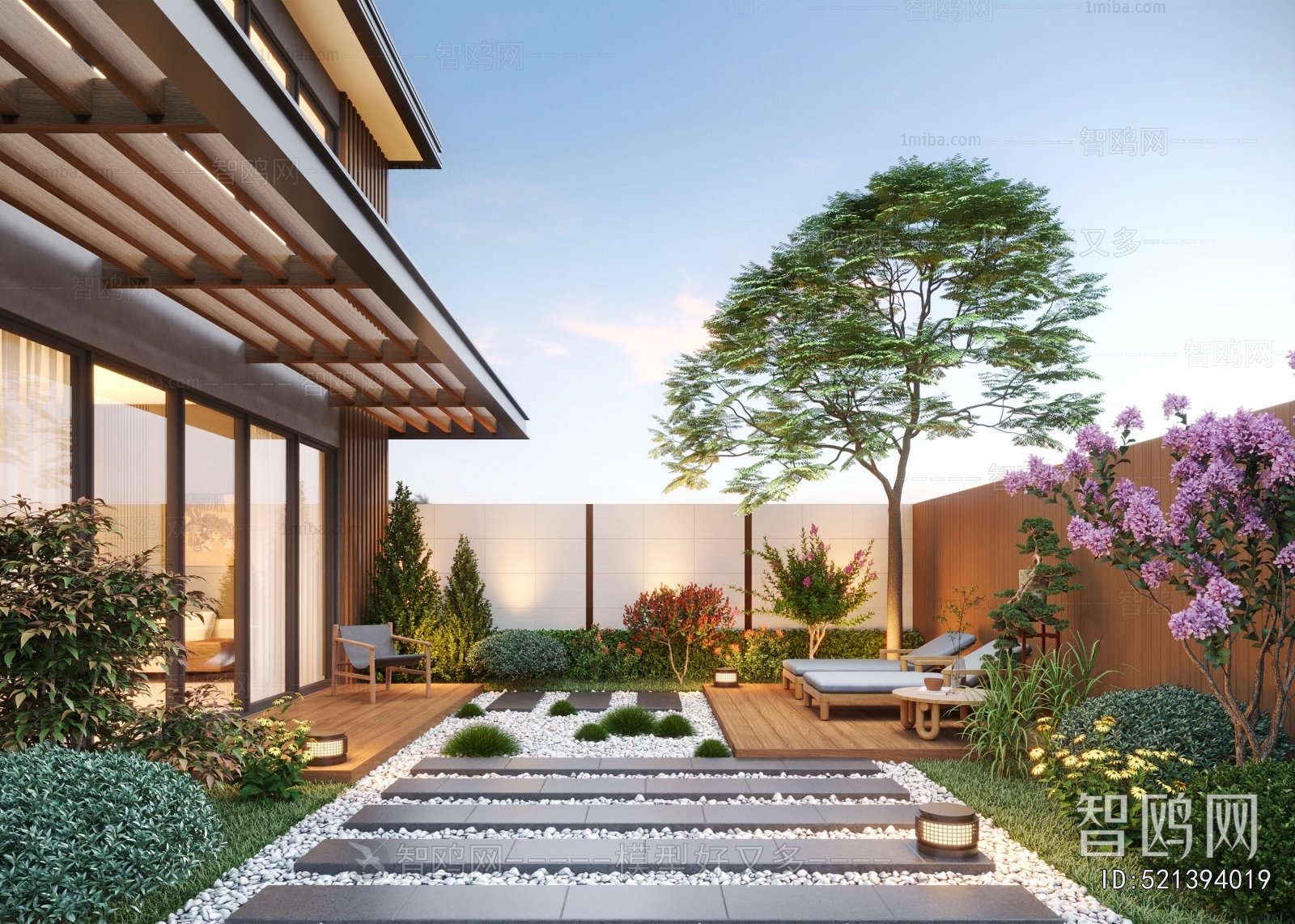 Modern Courtyard/landscape