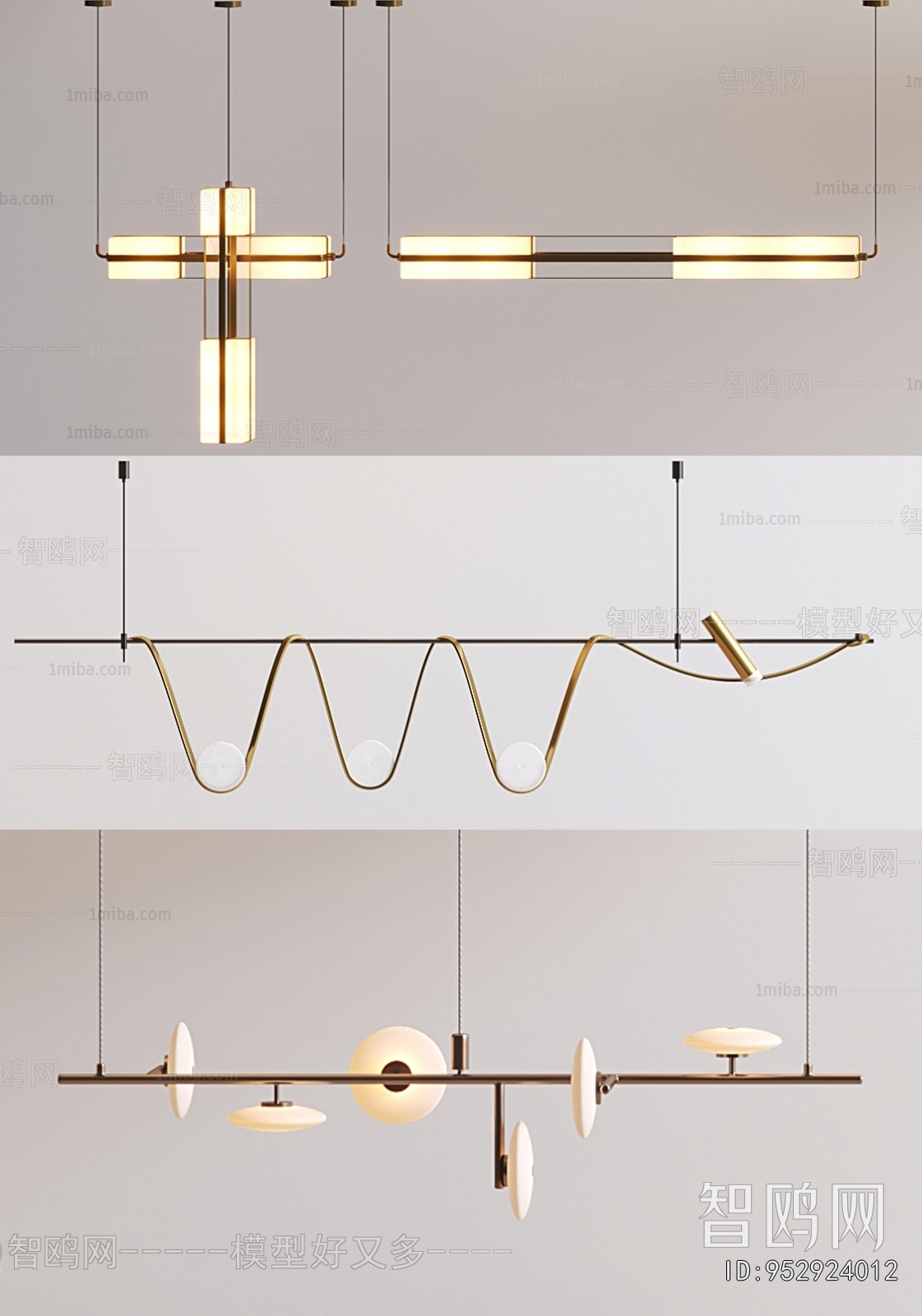 Modern Long Chandelier