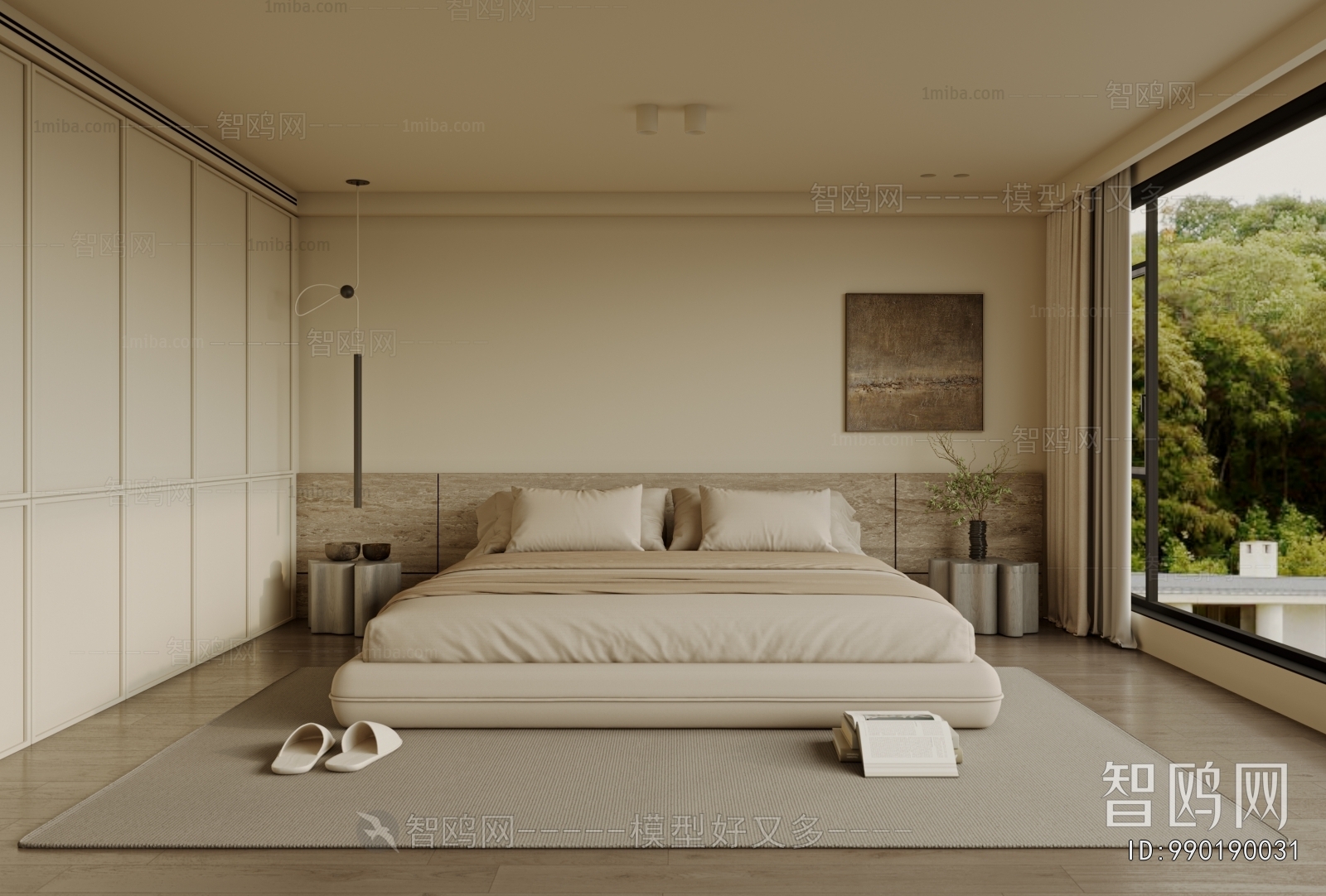 Wabi-sabi Style Bedroom