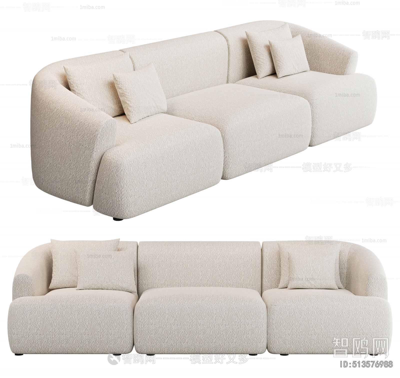 Modern Three-seat Sofa