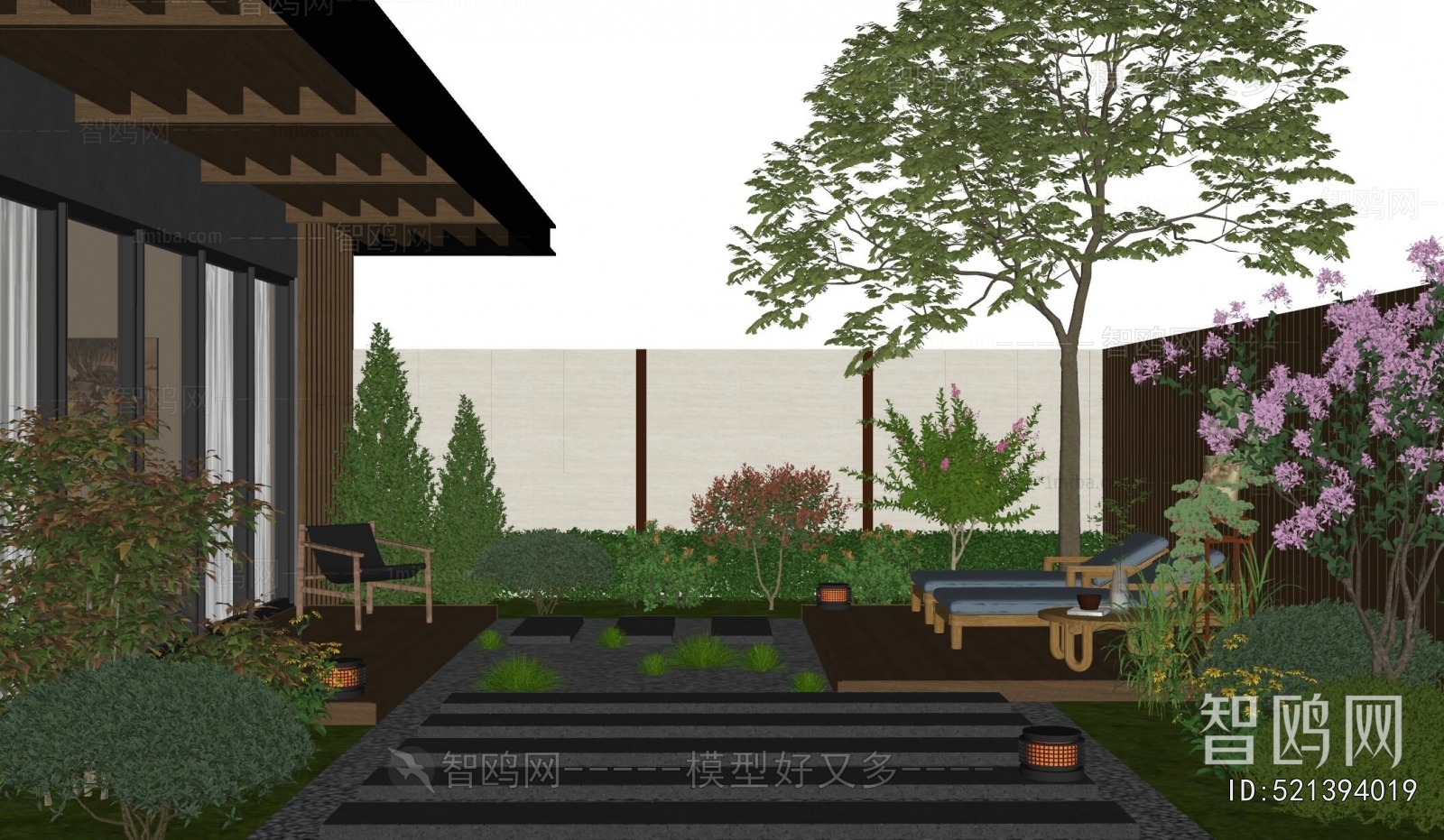 Modern Courtyard/landscape