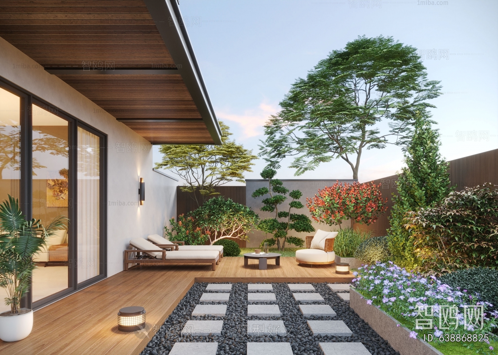 Modern Courtyard/landscape