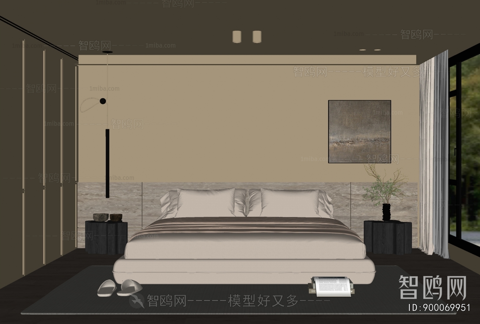 Wabi-sabi Style Bedroom