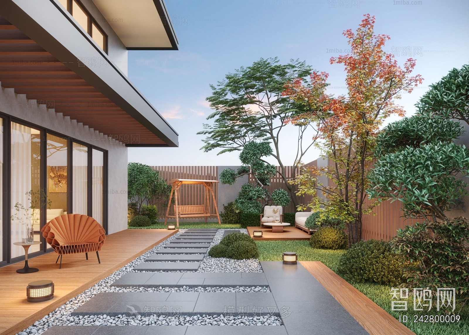 Modern Courtyard/landscape