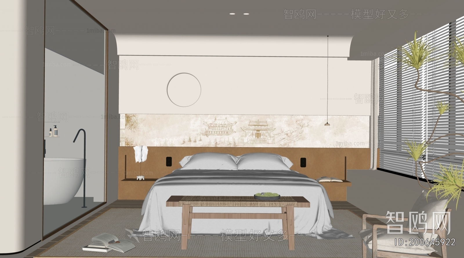 Wabi-sabi Style Bedroom