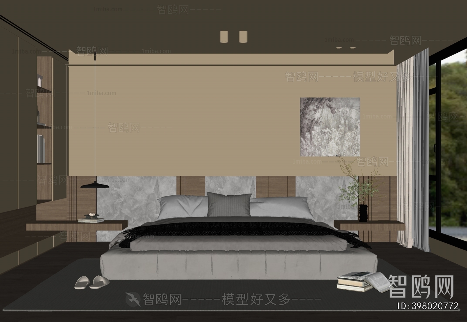 Wabi-sabi Style Bedroom