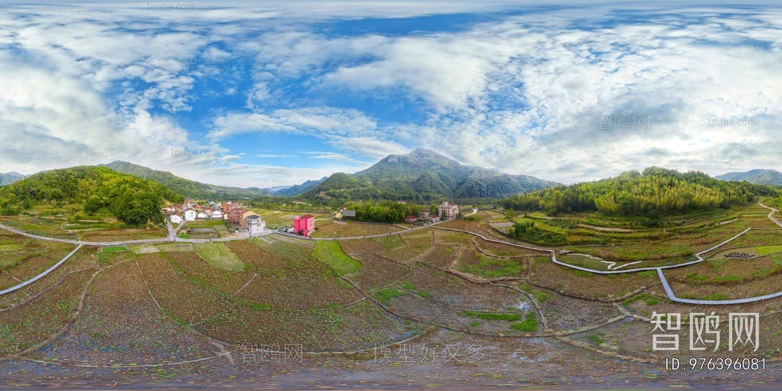 HDR农村乡镇户外全景