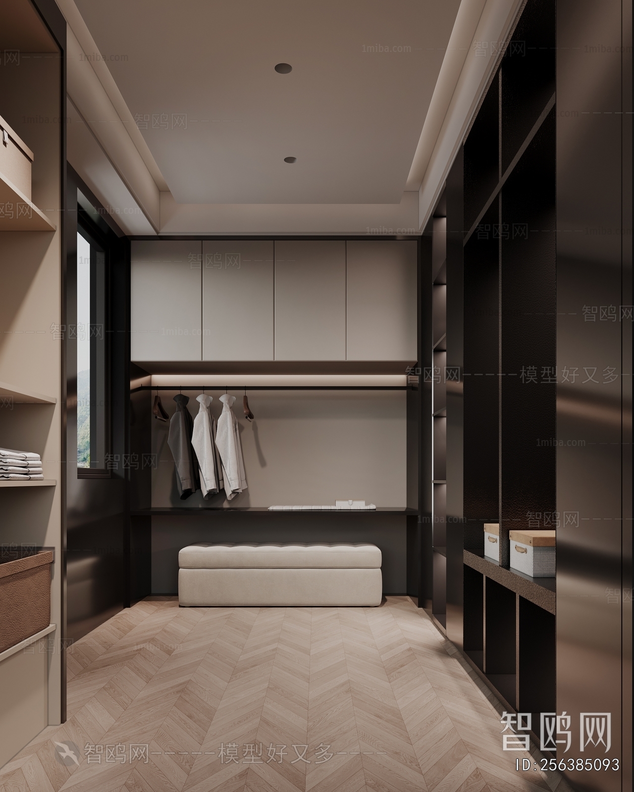 Modern Clothes Storage Area