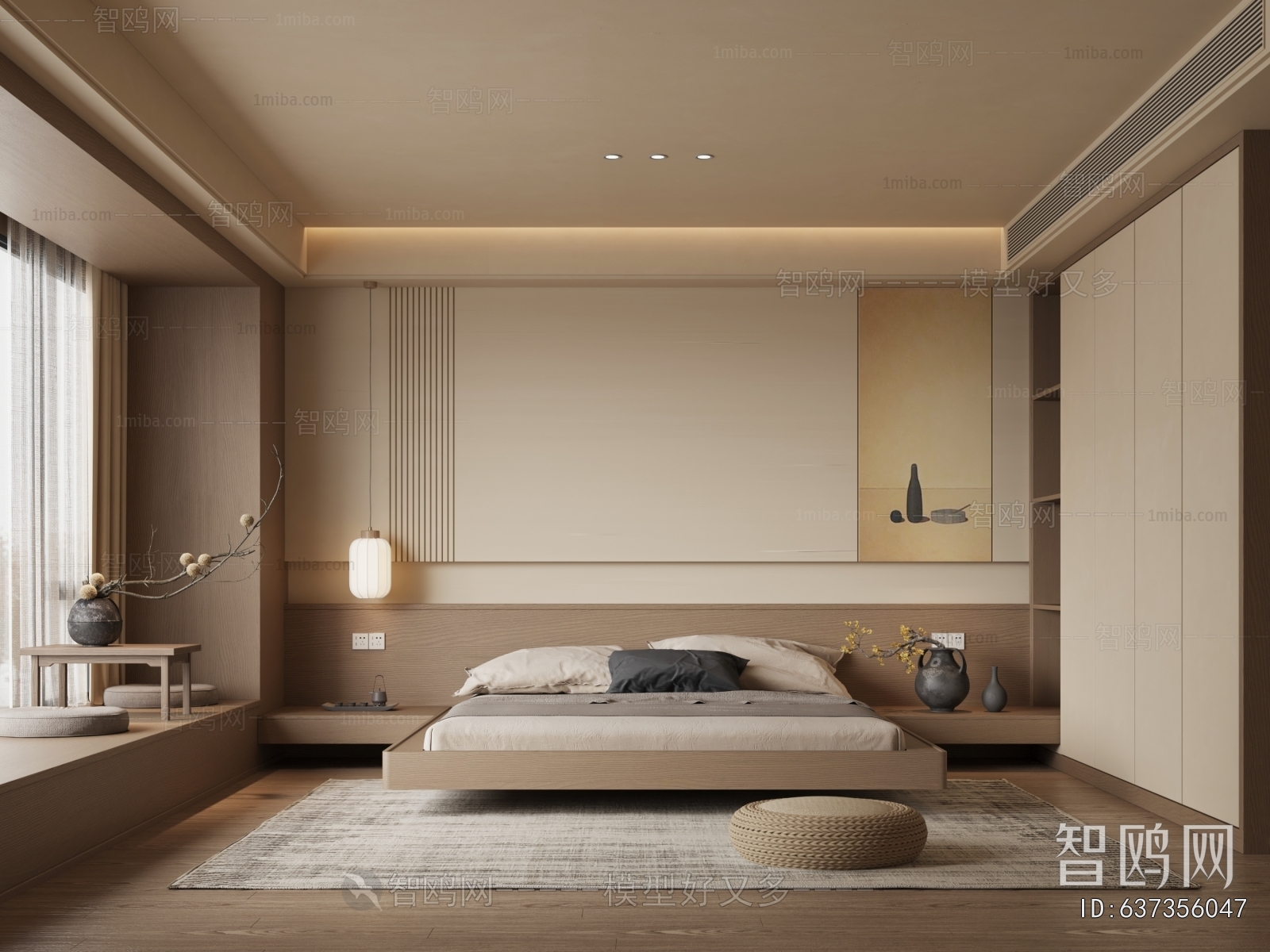 New Chinese Style Bedroom