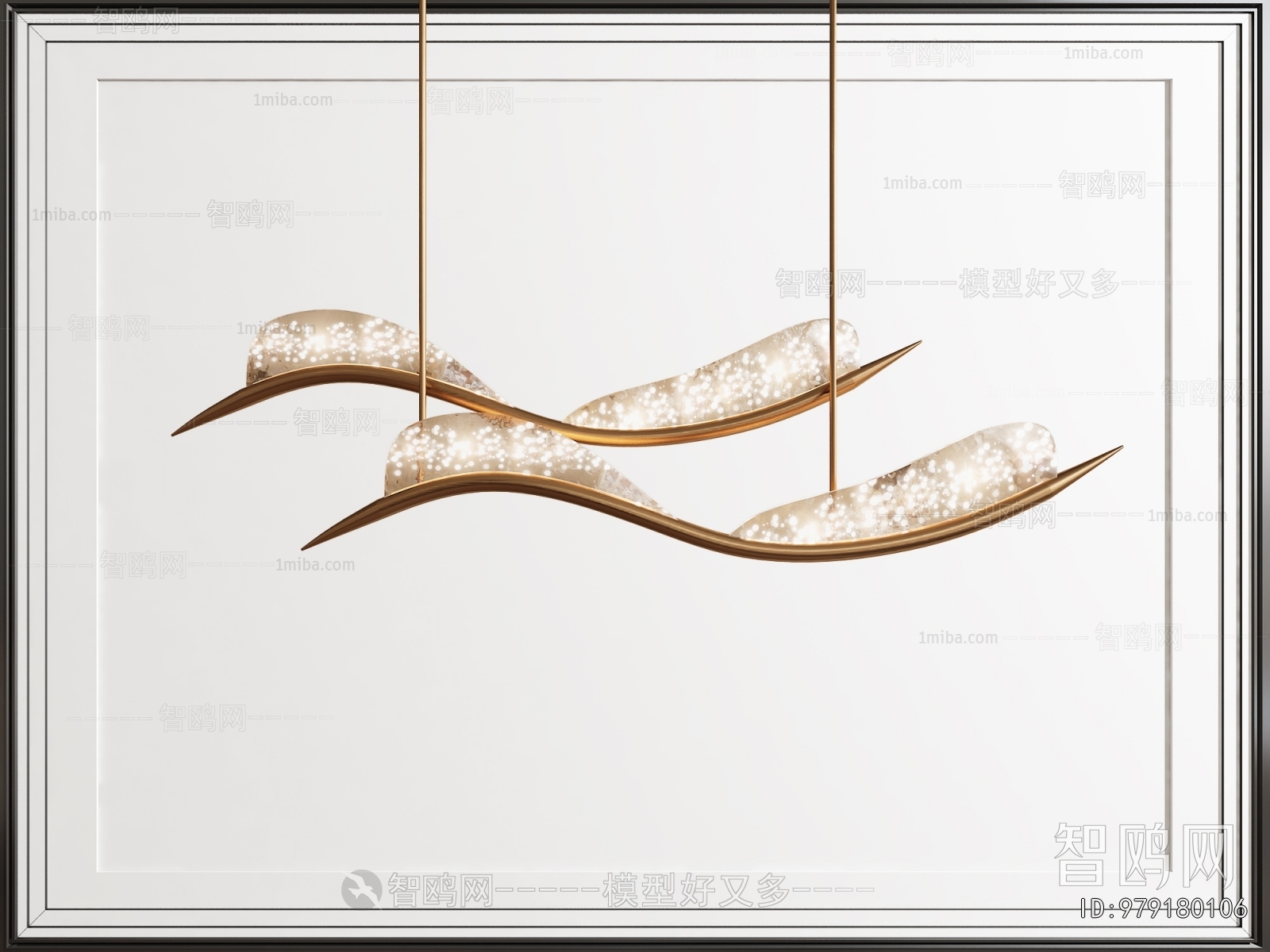 New Chinese Style Long Chandelier