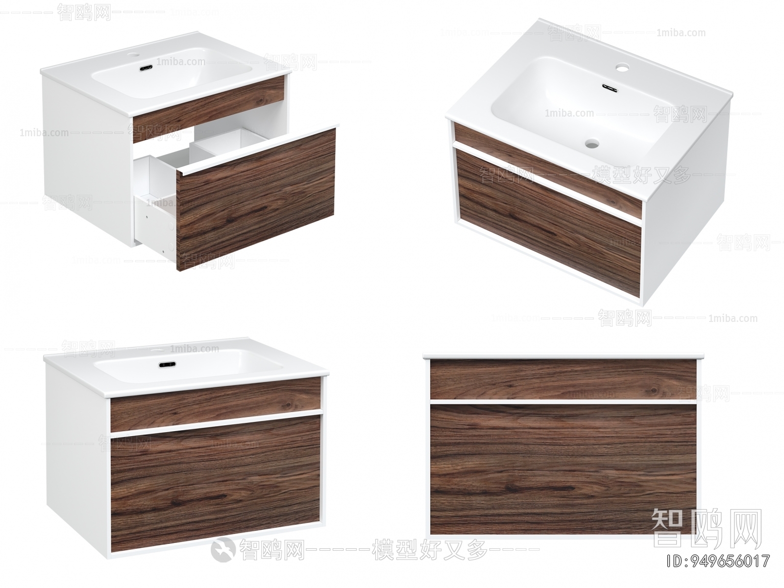 Nordic Style Bathroom Cabinet