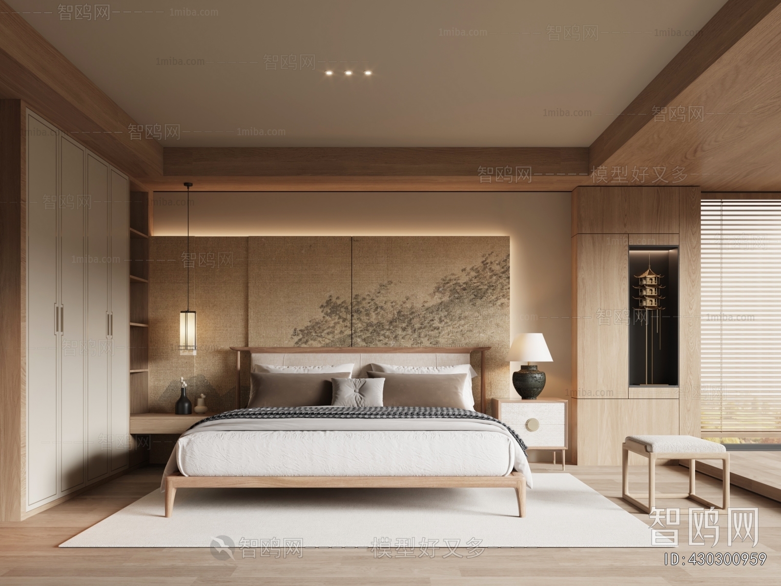 New Chinese Style Bedroom