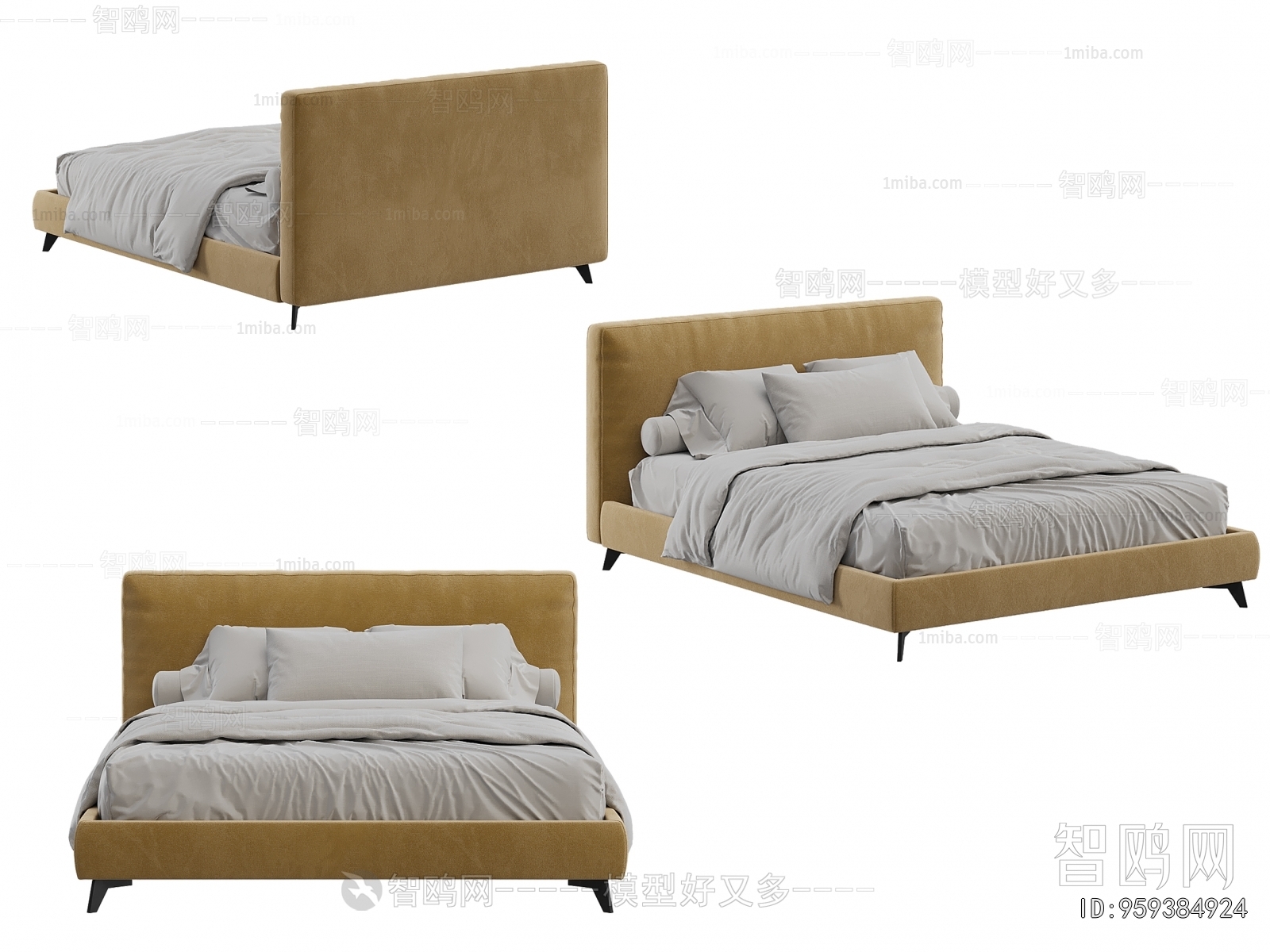 Nordic Style Double Bed