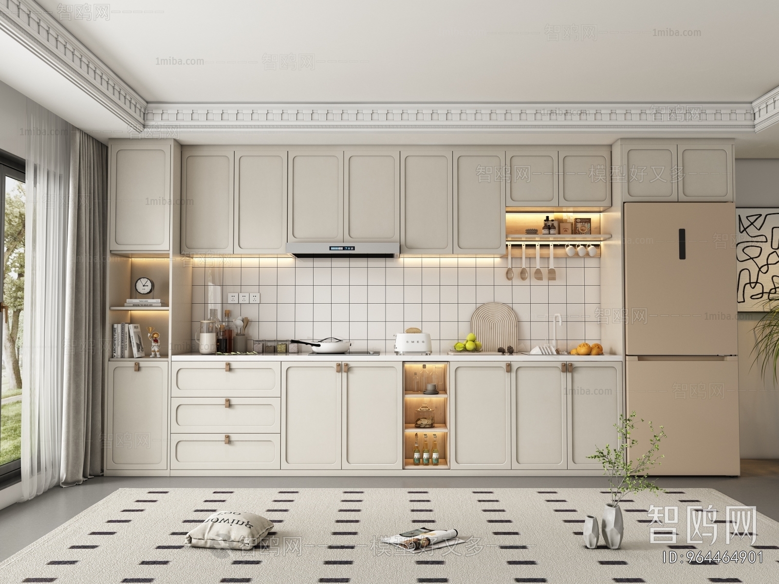 French Style Kitchen Cabinet