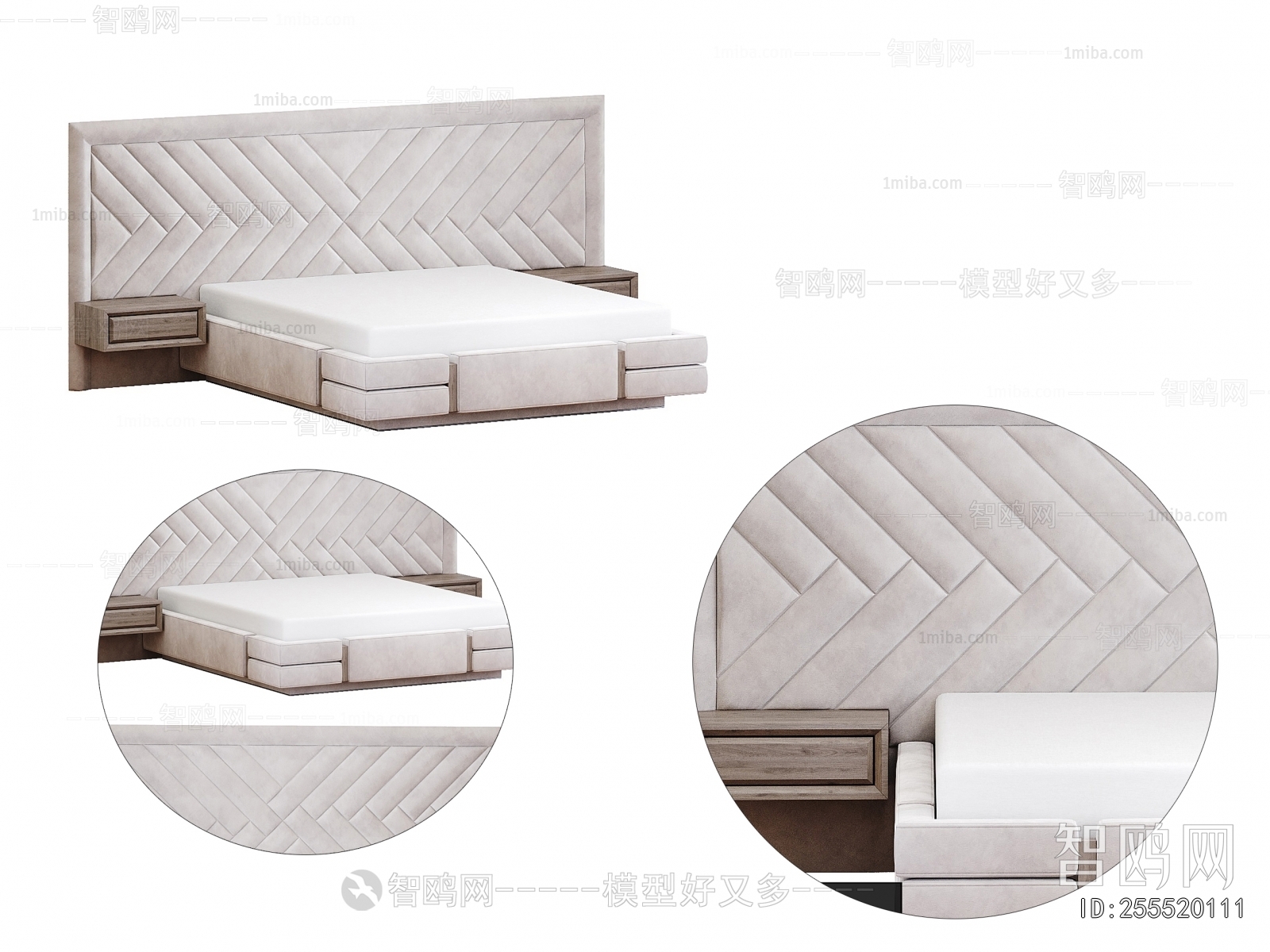 Nordic Style Double Bed