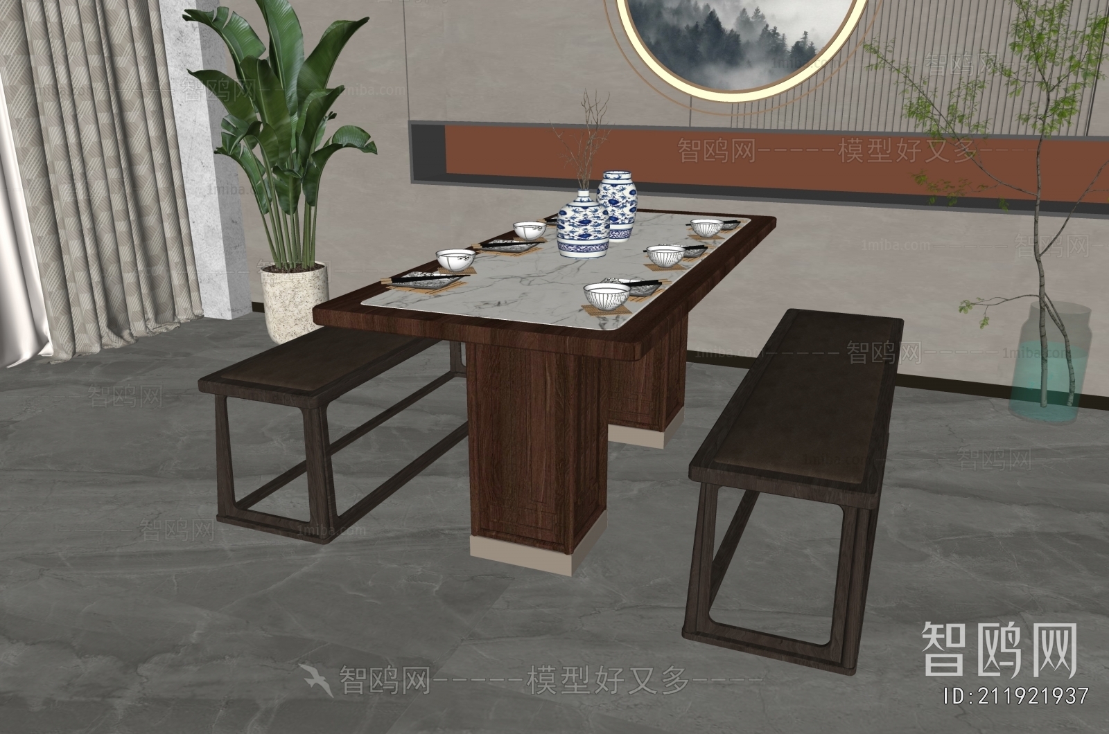 New Chinese Style Dining Table And Chairs