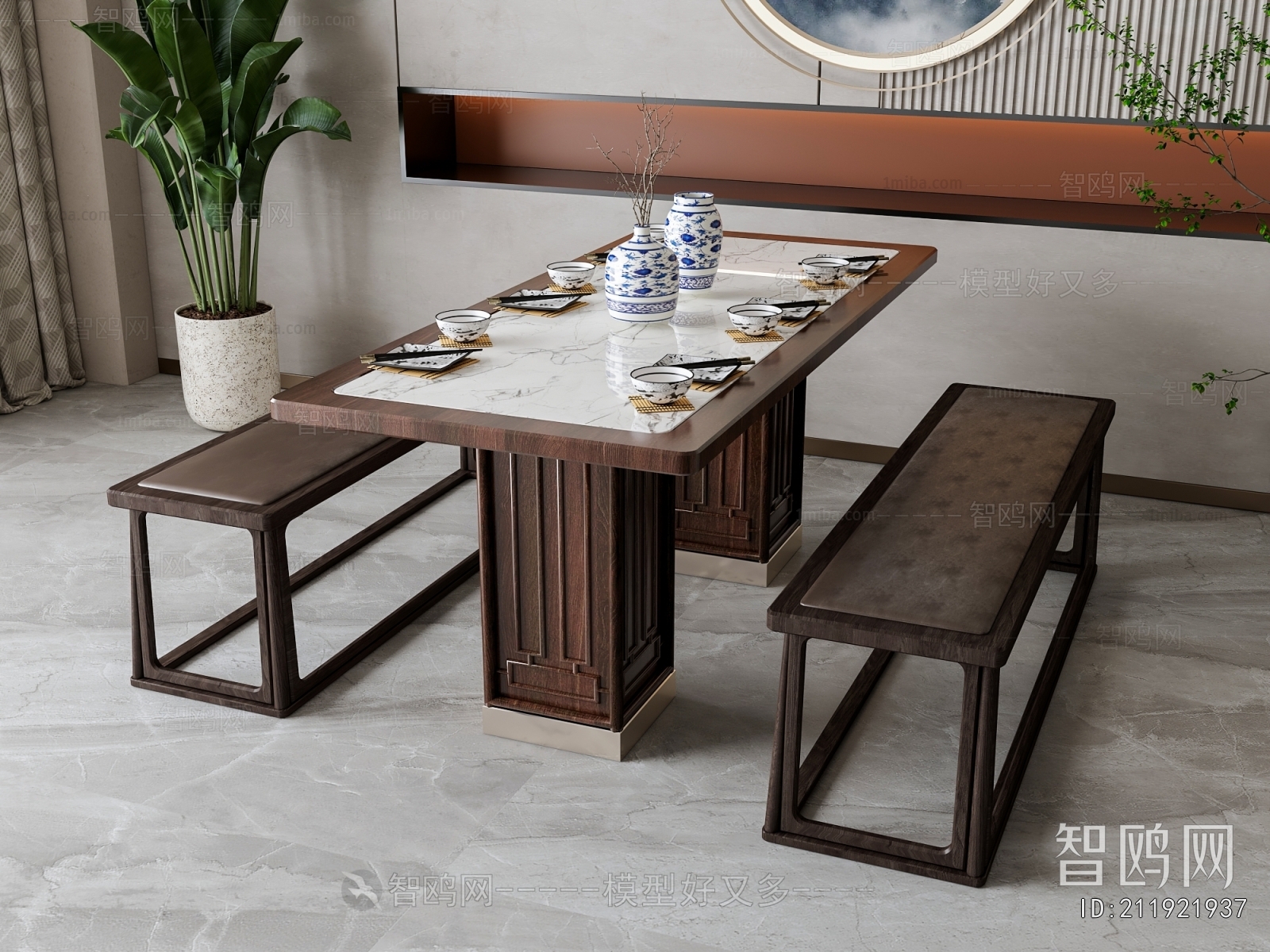 New Chinese Style Dining Table And Chairs