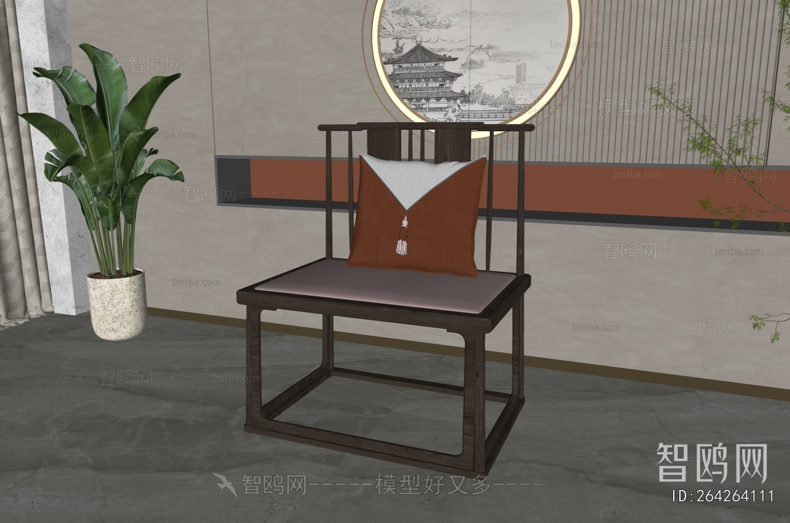 New Chinese Style Lounge Chair