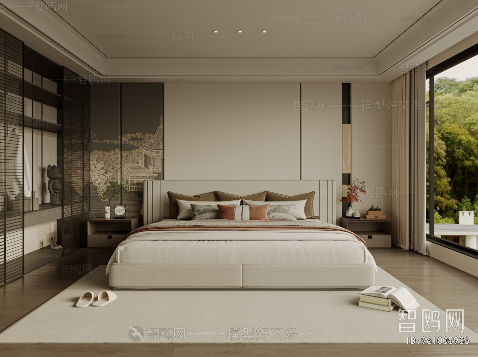 New Chinese Style Bedroom