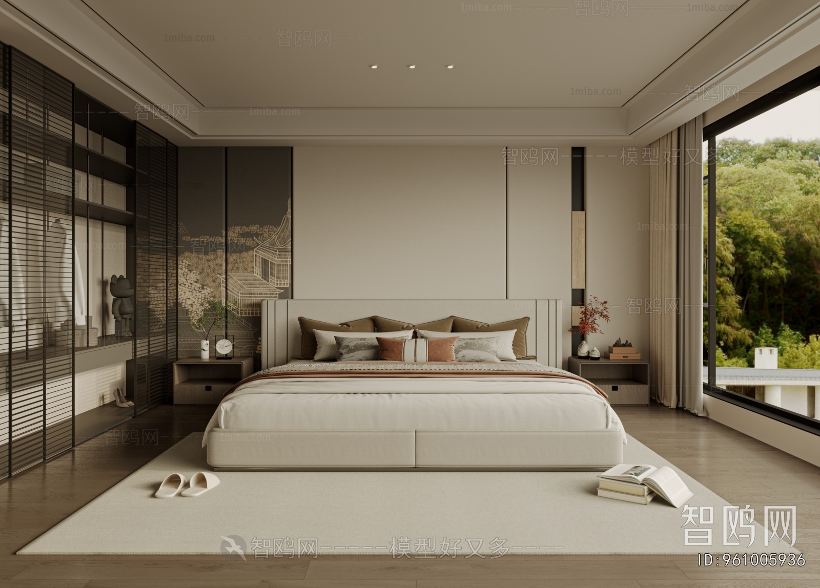 New Chinese Style Bedroom