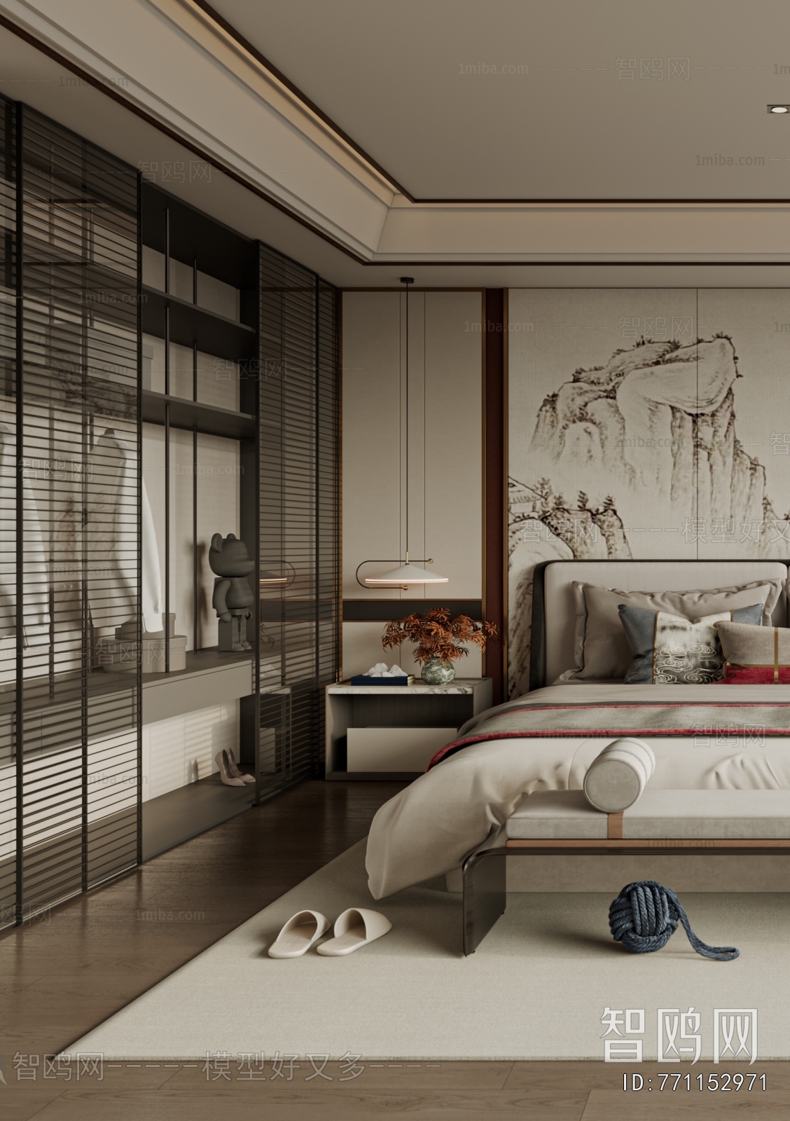 New Chinese Style Bedroom